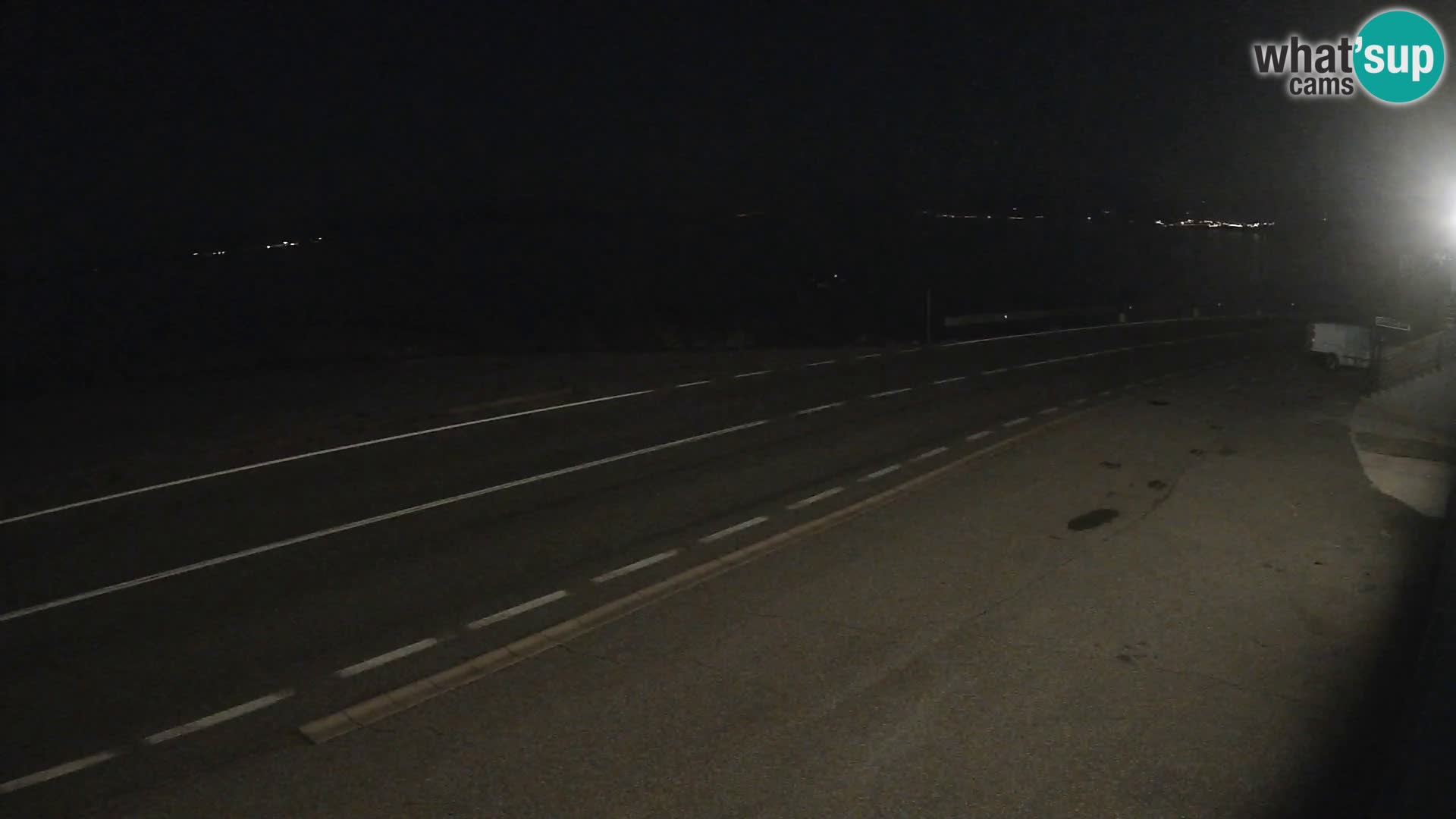 Webcam Adriatic highway D8 near SENJ – view to KRK island