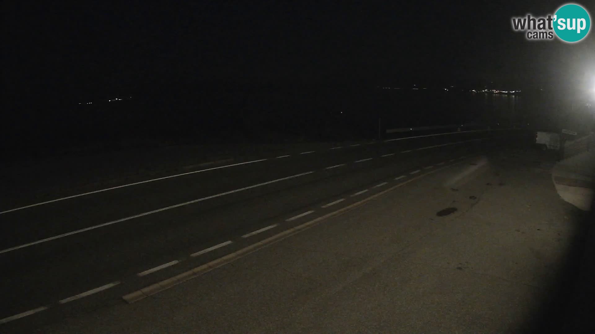 Webcam Adriatic highway D8 near SENJ – view to KRK island