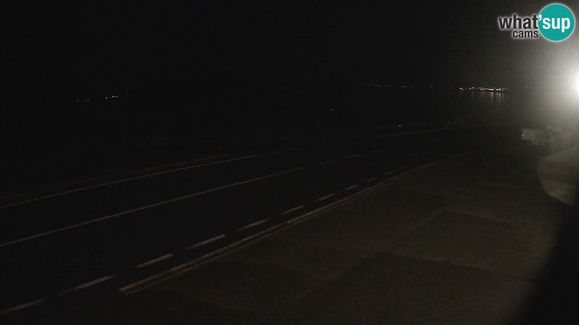 Webcam Adriatic highway D8 near SENJ – view to KRK island