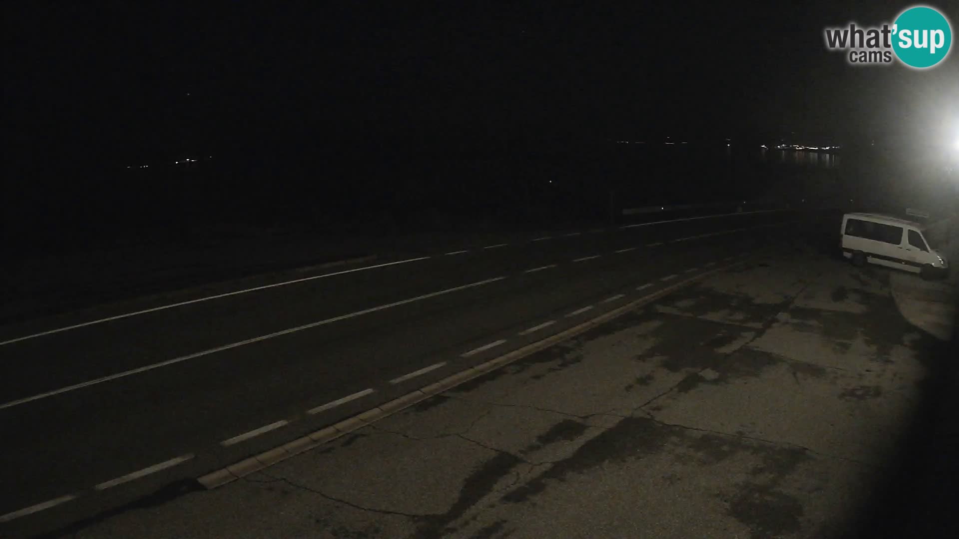 Webcam Adriatic highway D8 near SENJ – view to KRK island