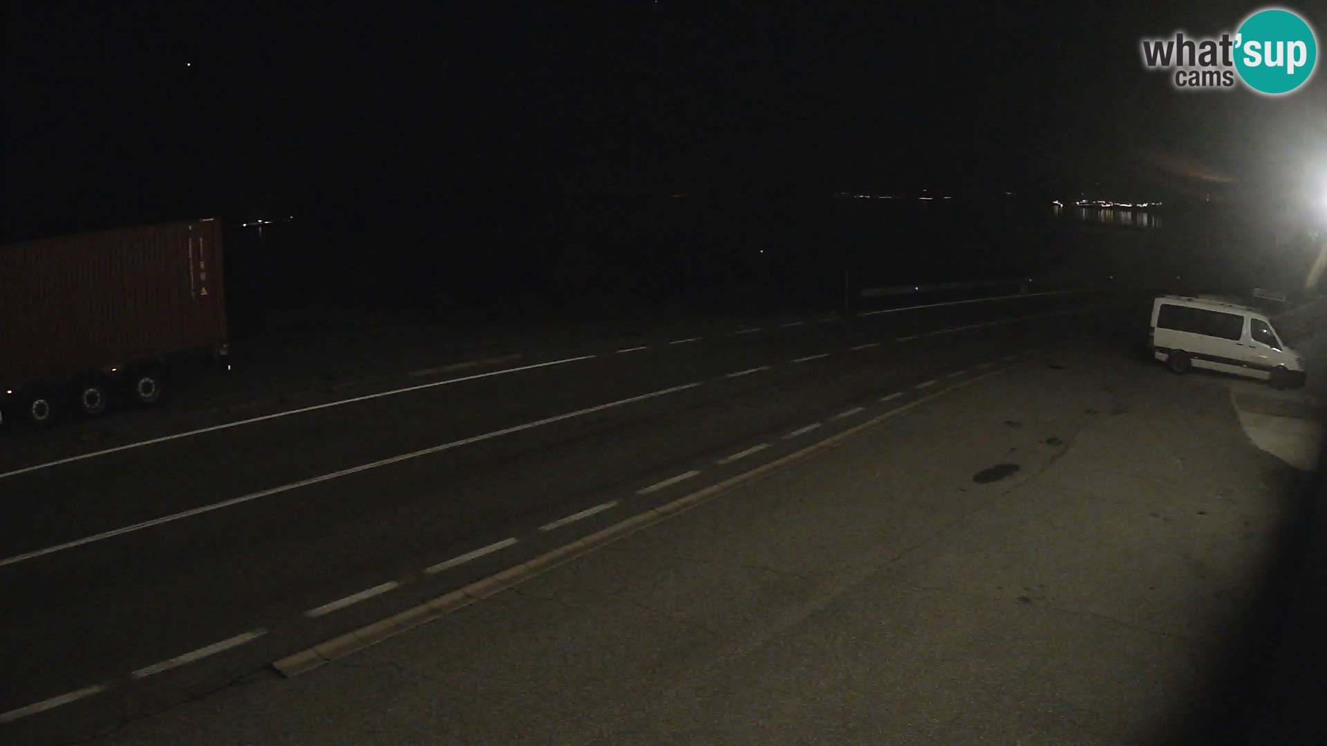 Webcam autoroute Adriatique D8 près de SENJ – vue sur l’île de KRK