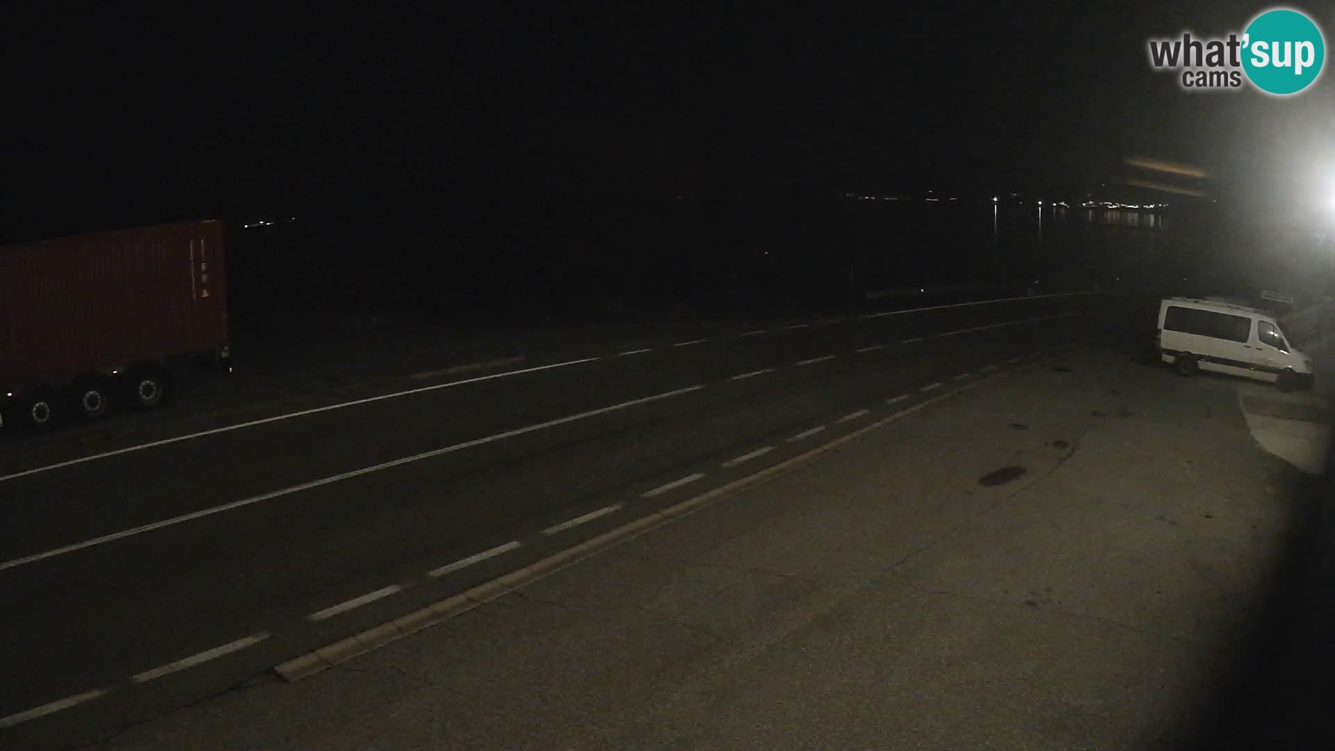 Webcam Adriatic highway D8 near SENJ – view to KRK island