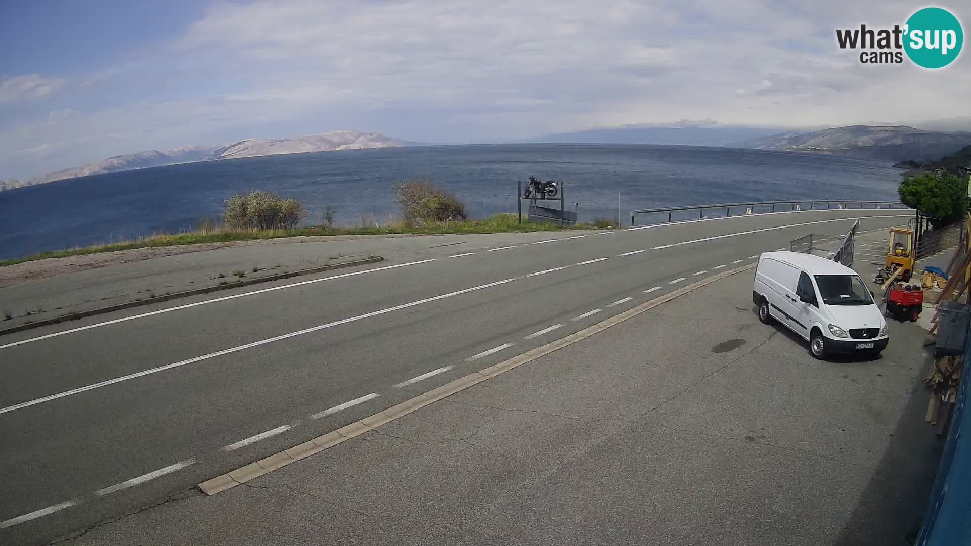 Web kamera Jadranska Magistrala kod SENJa – pogled na KRK