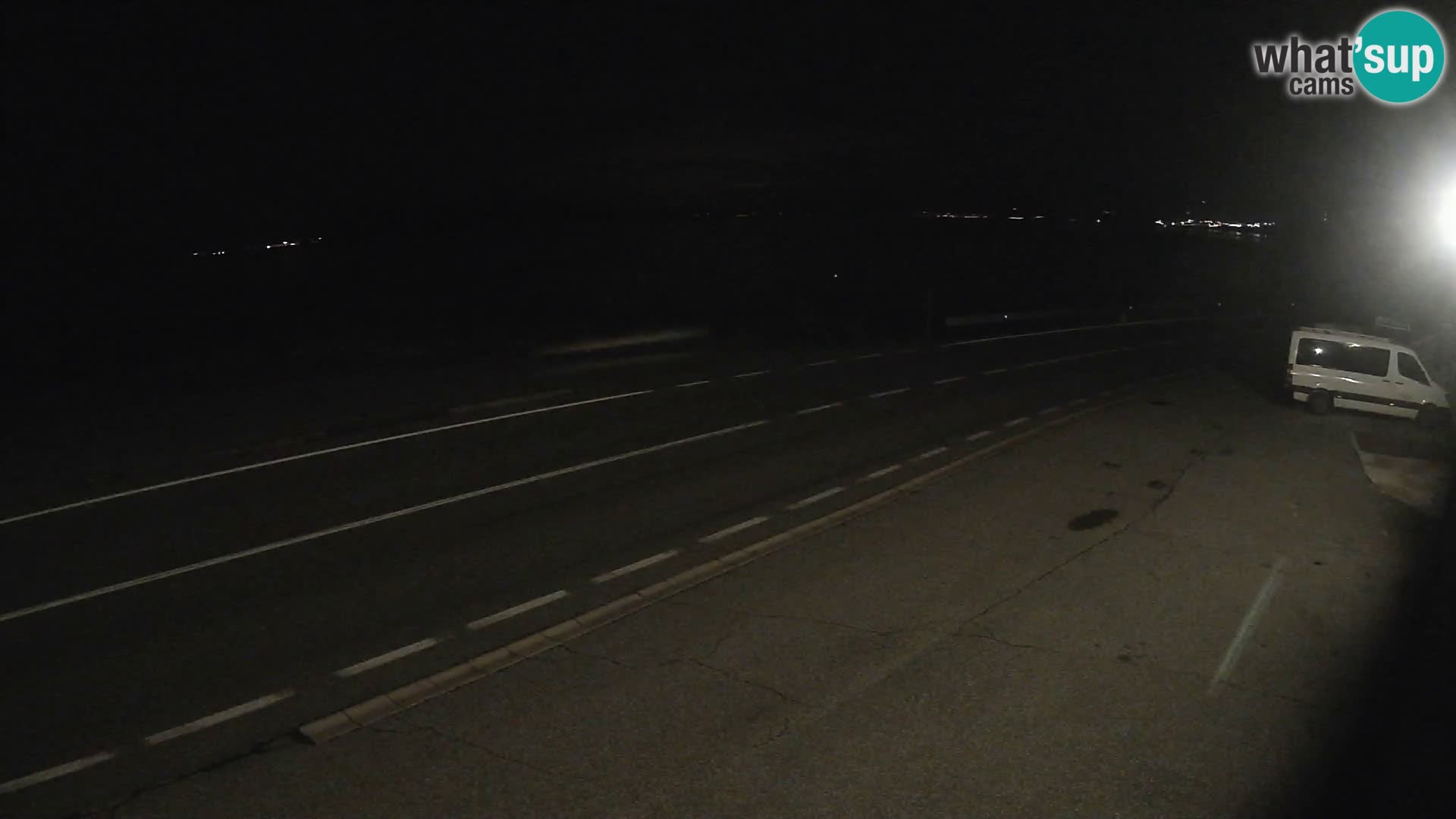 Webcam autoroute Adriatique D8 près de SENJ – vue sur l’île de KRK