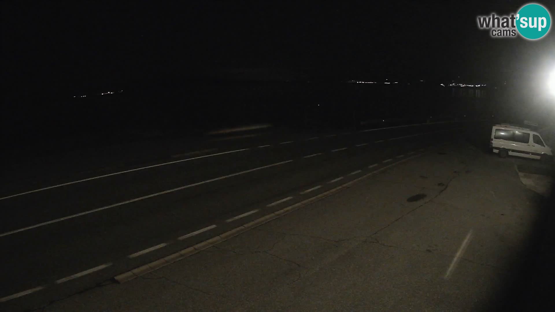 Webcam Adria-Autobahn D8 bei SENJ – Blick auf die Insel KRK