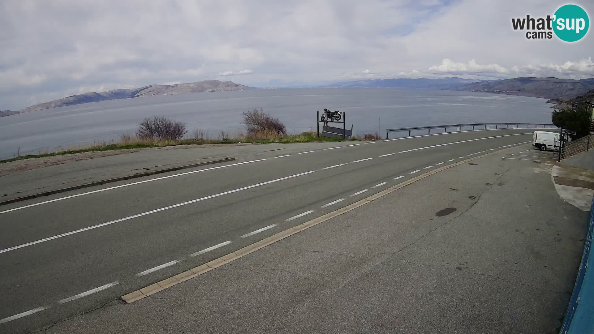 Web kamera Jadranska Magistrala kod SENJa – pogled na KRK