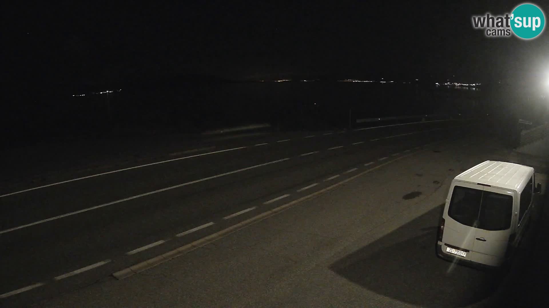Webcam autoroute Adriatique D8 près de SENJ – vue sur l’île de KRK