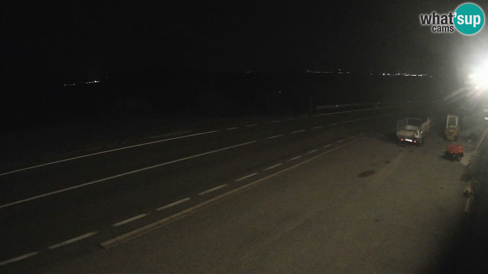 Webcam autopista adriática D8 cerca de SENJ – vista de la isla de KRK