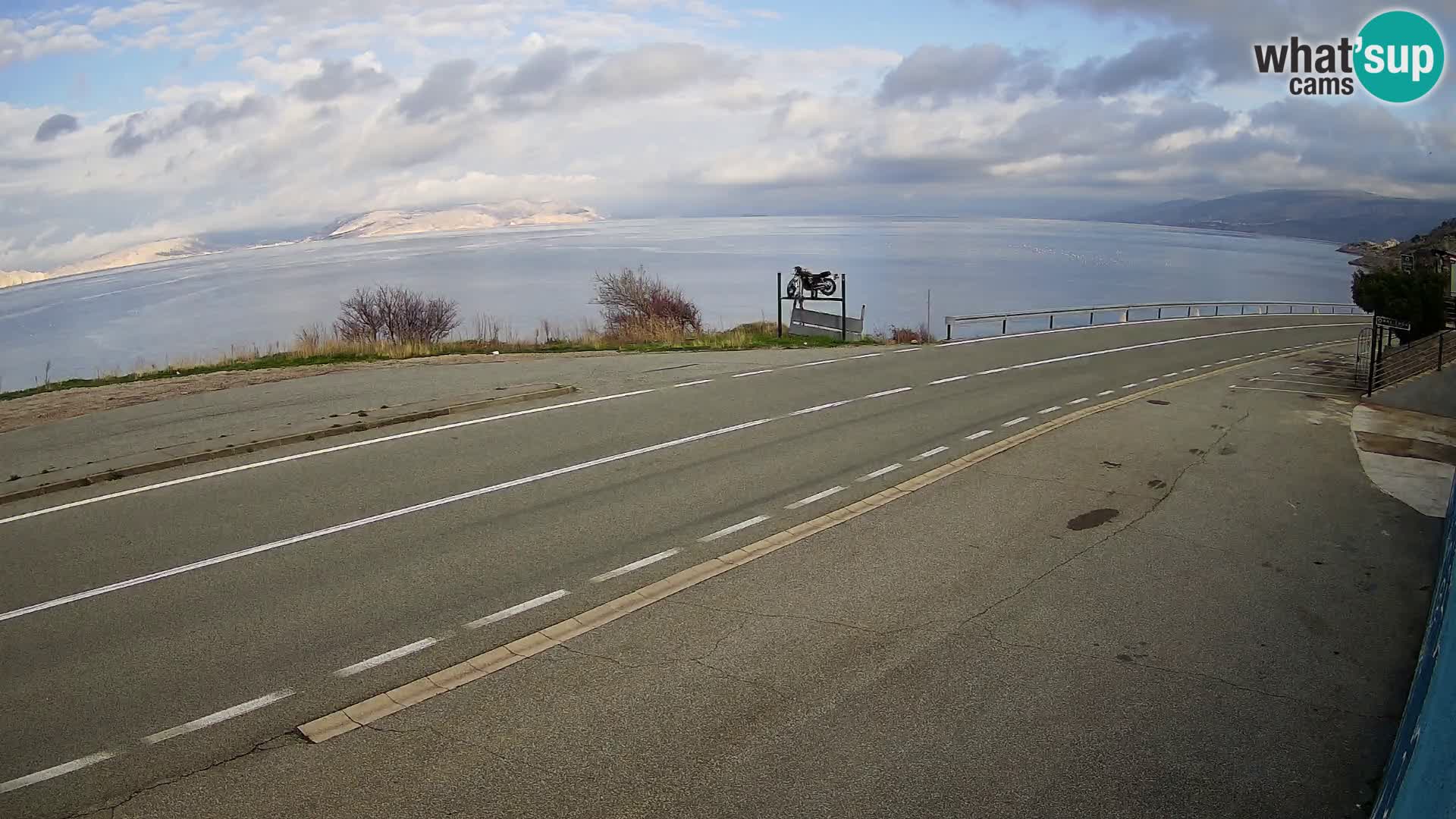 Webcam statale Adriatica D8 vicino SEGNA – Panorama su VEGLIA