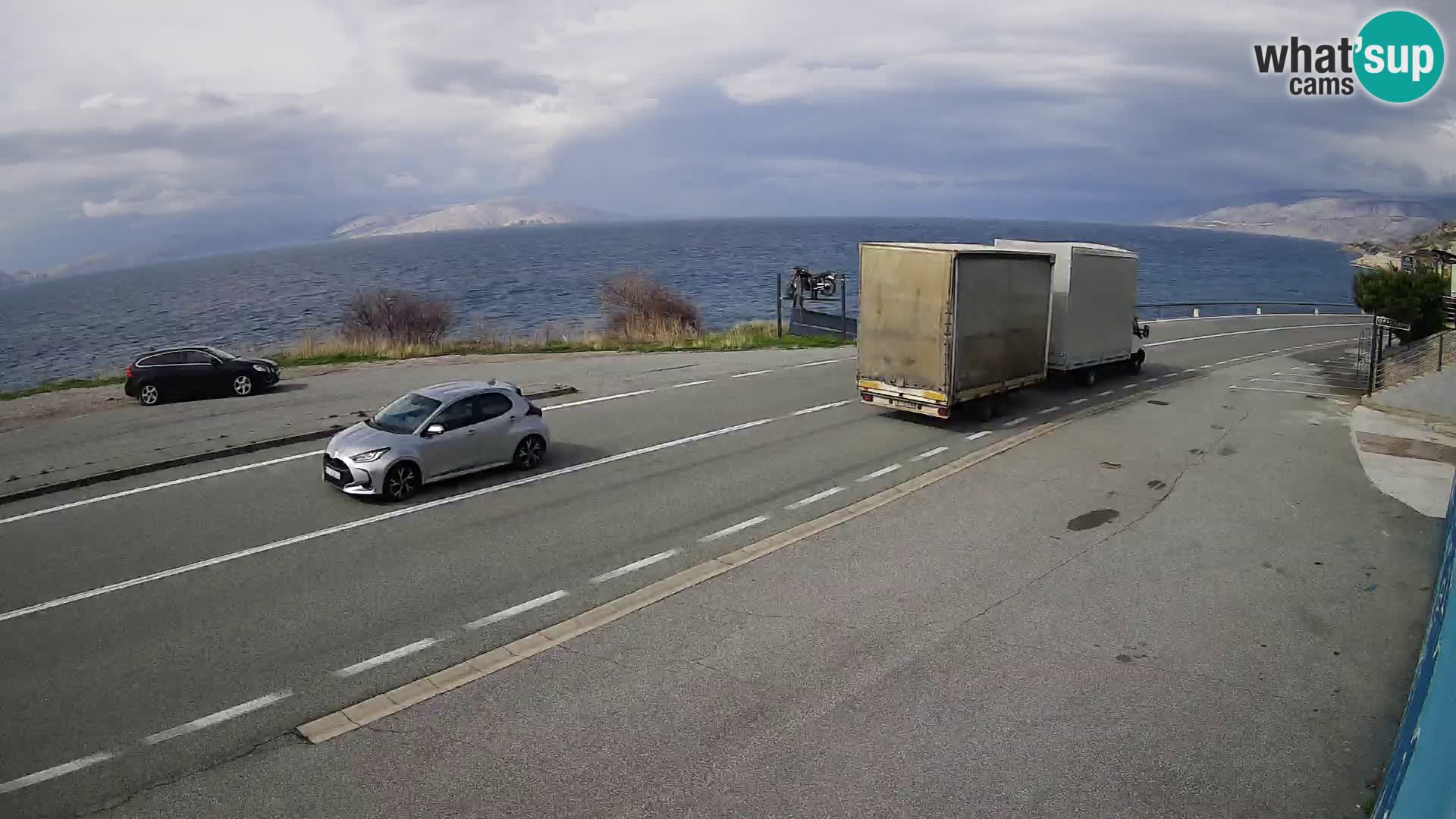 Web kamera Jadranska Magistrala kod SENJa – pogled na KRK