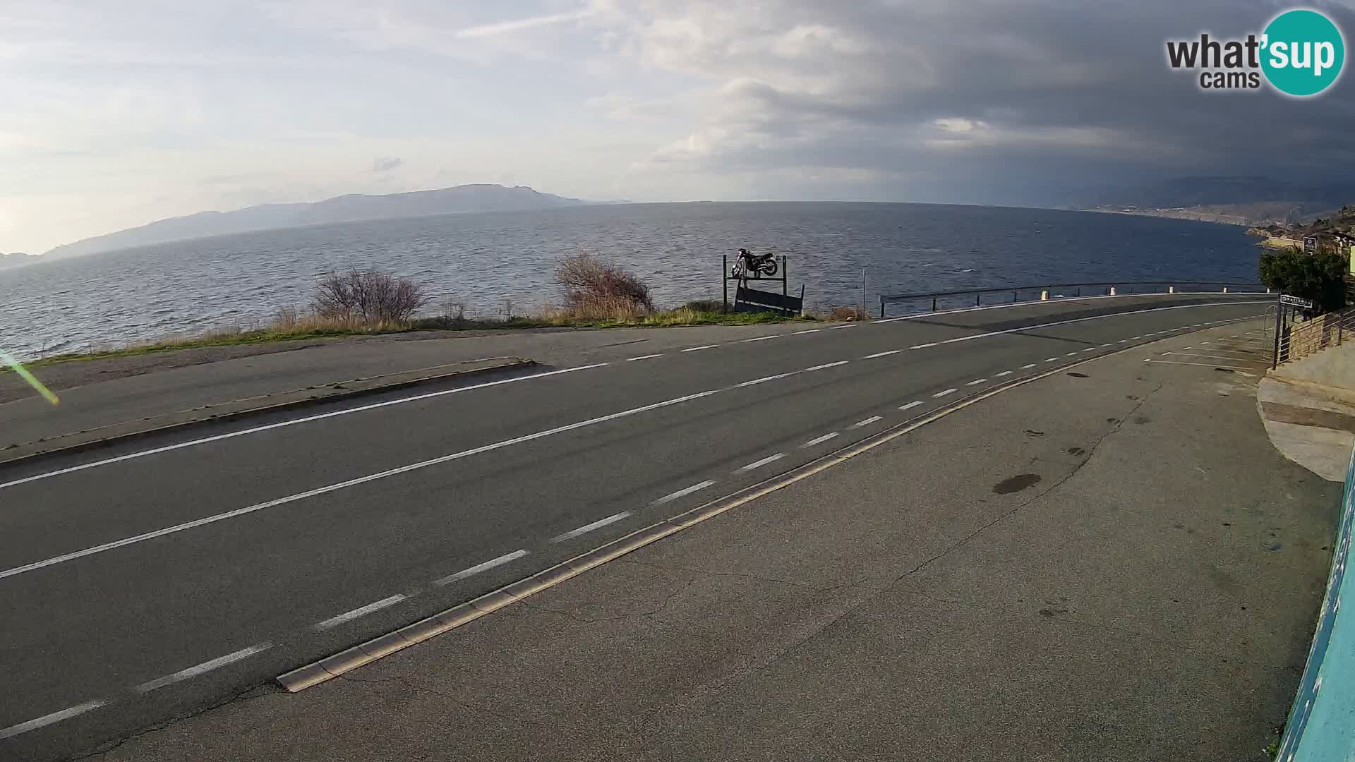 Webcam autoroute Adriatique D8 près de SENJ – vue sur l&rsquo;île de KRK