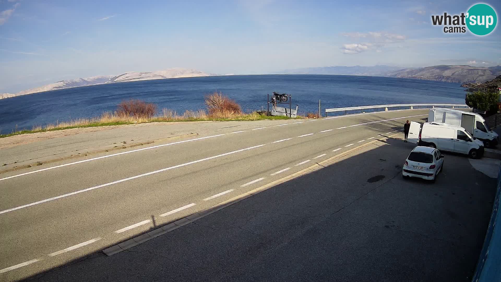 Webcam statale Adriatica D8 vicino SEGNA – Panorama su VEGLIA