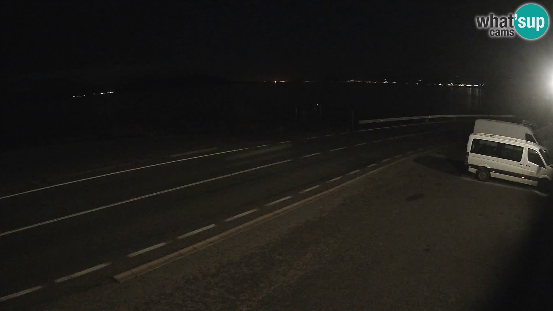 Webcam Adriatic highway D8 near SENJ – view to KRK island