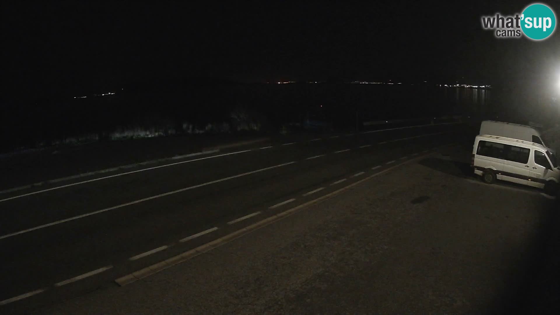 Webcam Adriatic highway D8 near SENJ – view to KRK island