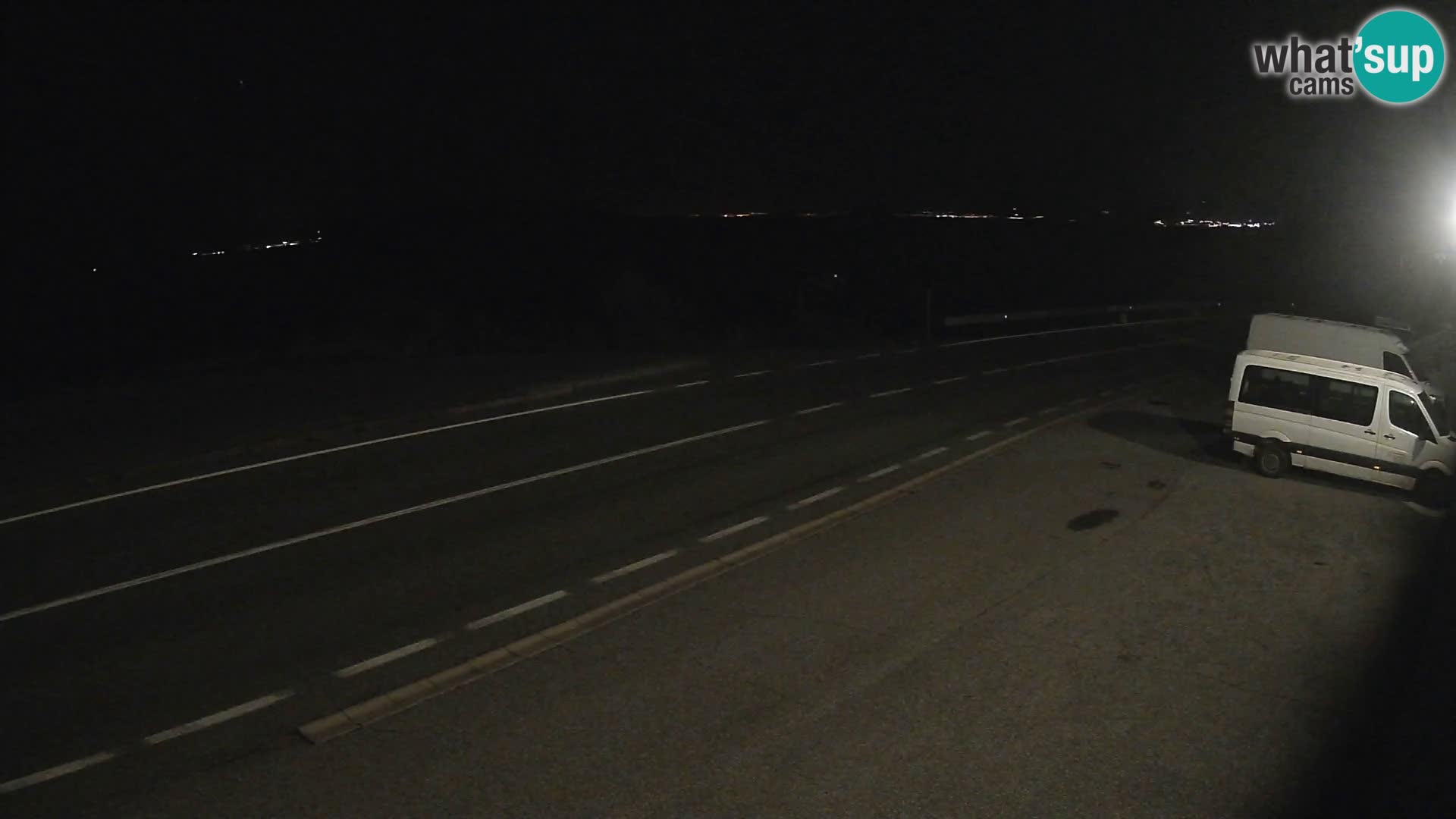 Webcam Adriatic highway D8 near SENJ – view to KRK island