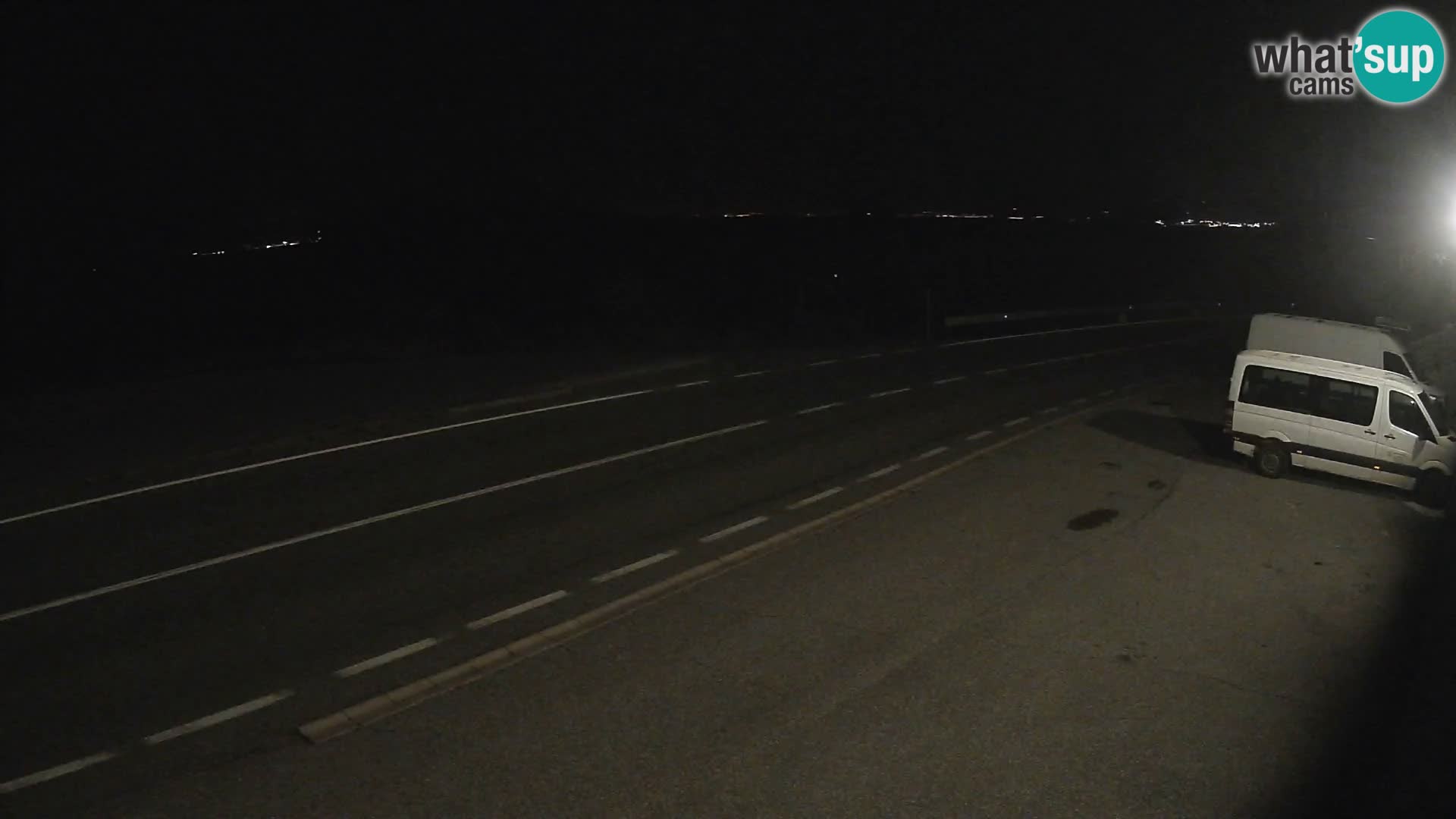 Webcam Adriatic highway D8 near SENJ – view to KRK island