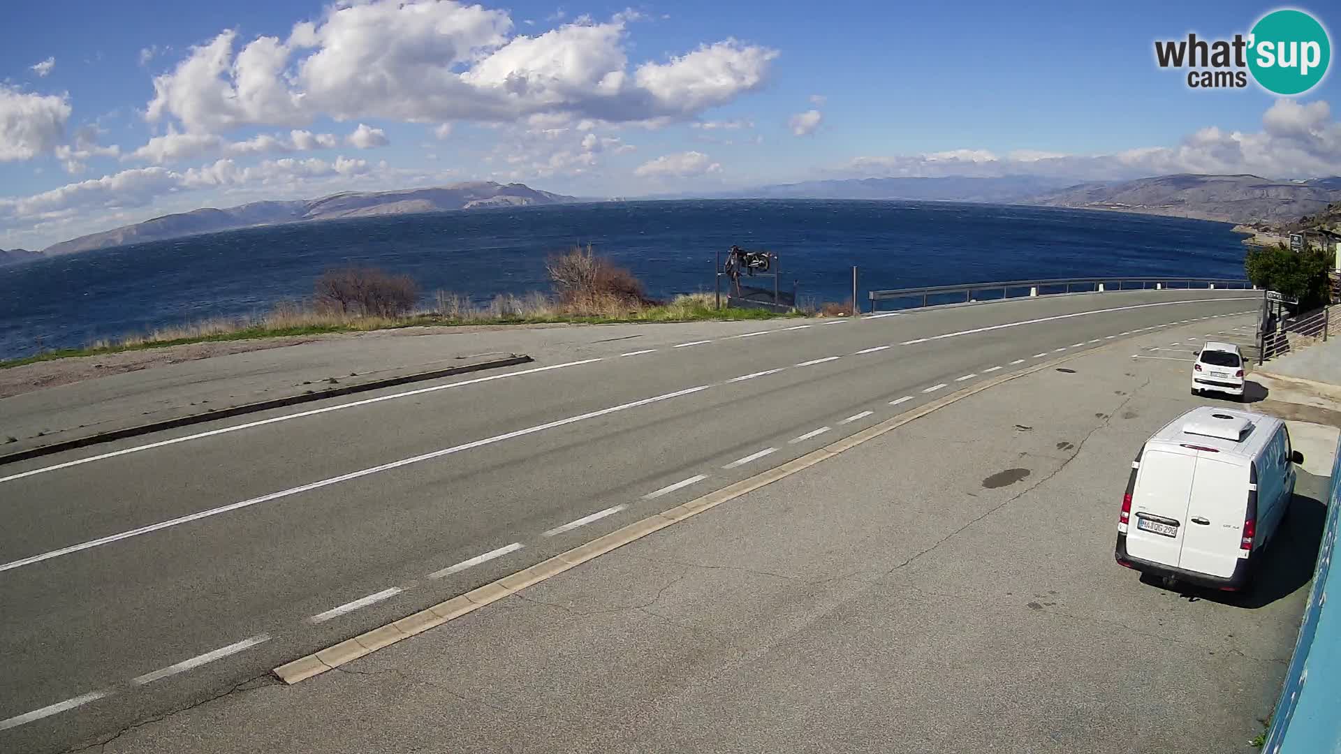 Webcam statale Adriatica D8 vicino SEGNA – Panorama su VEGLIA