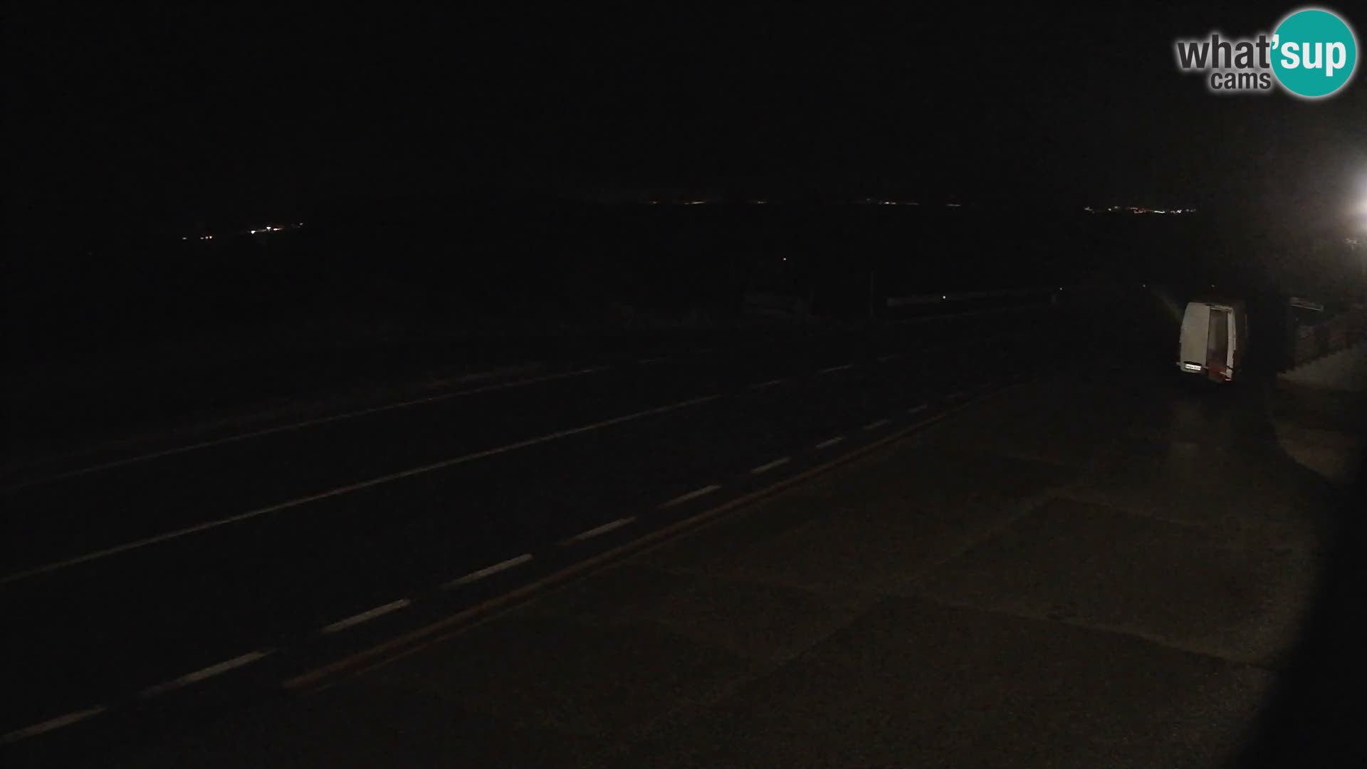 Webcam autoroute Adriatique D8 près de SENJ – vue sur l’île de KRK