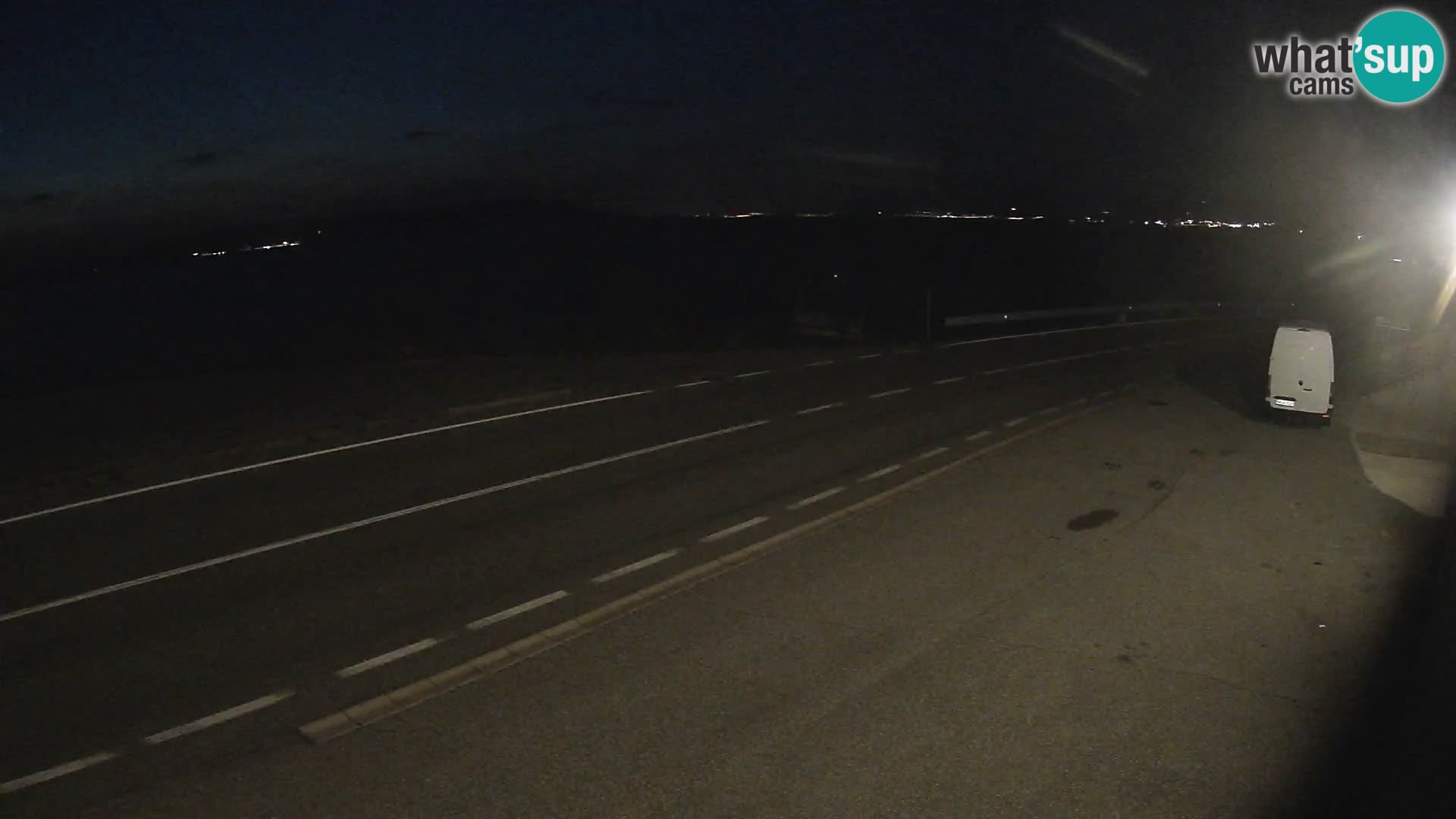 Webcam Adria-Autobahn D8 bei SENJ – Blick auf die Insel KRK