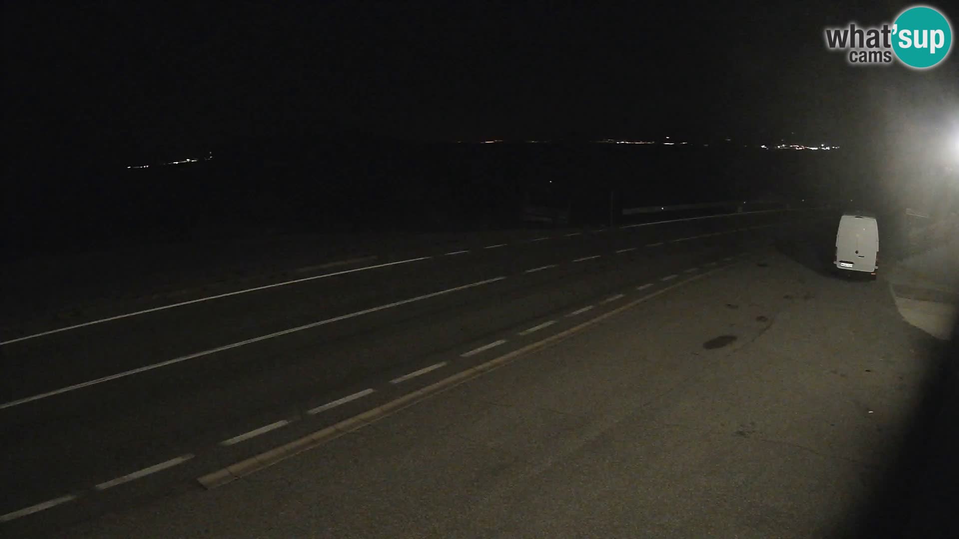 Webcam Adria-Autobahn D8 bei SENJ – Blick auf die Insel KRK