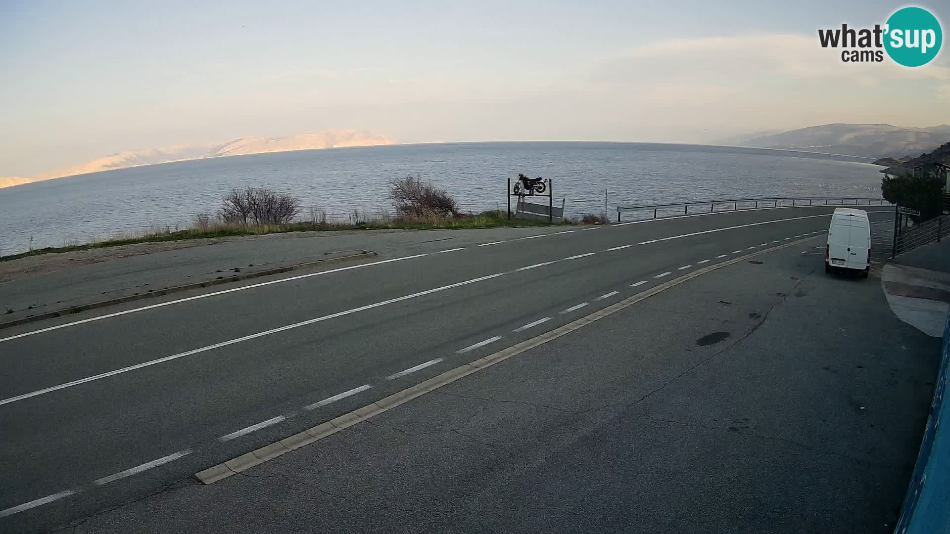 Webcam statale Adriatica D8 vicino SEGNA – Panorama su VEGLIA