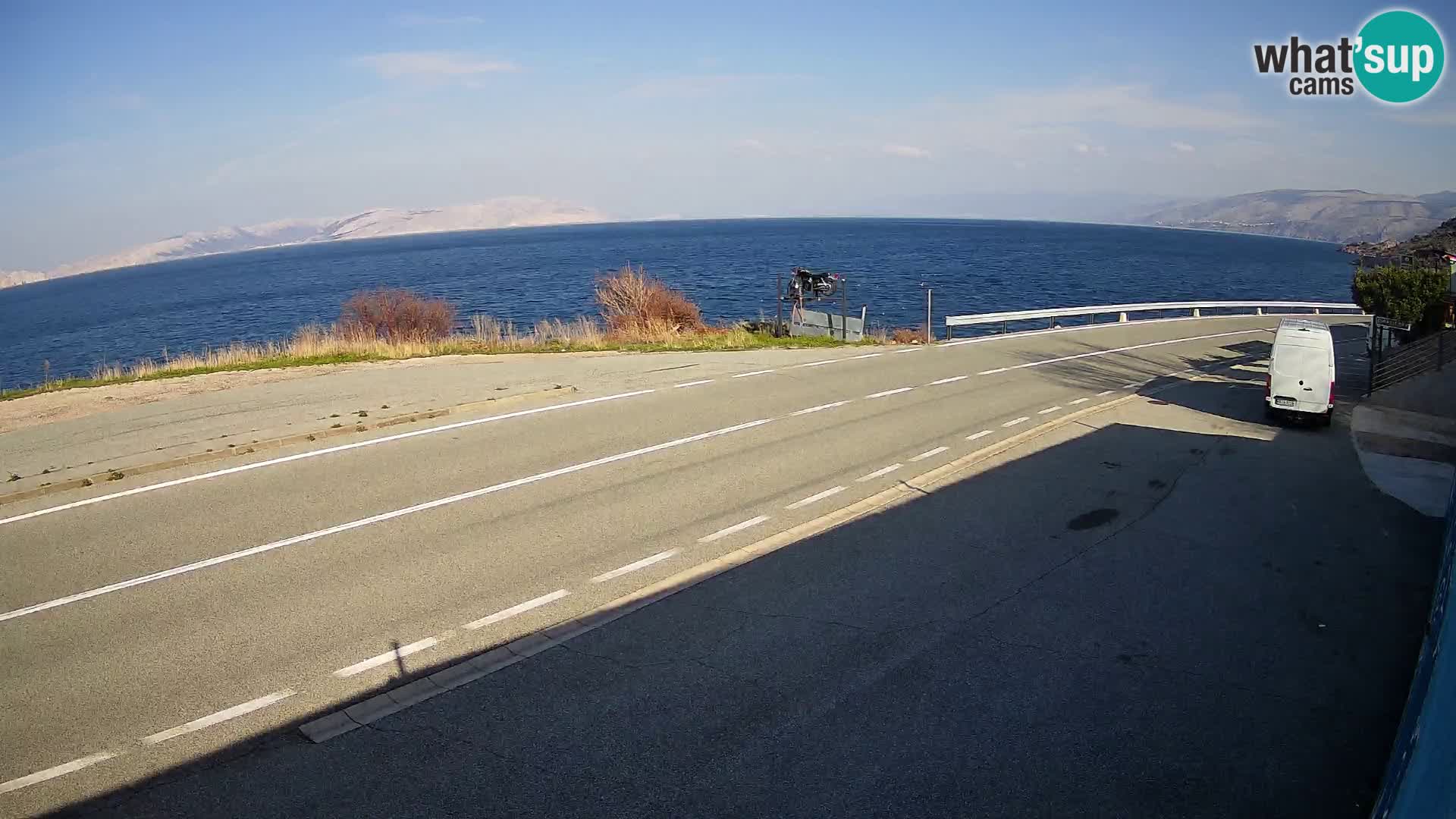 Webcam statale Adriatica D8 vicino SEGNA – Panorama su VEGLIA