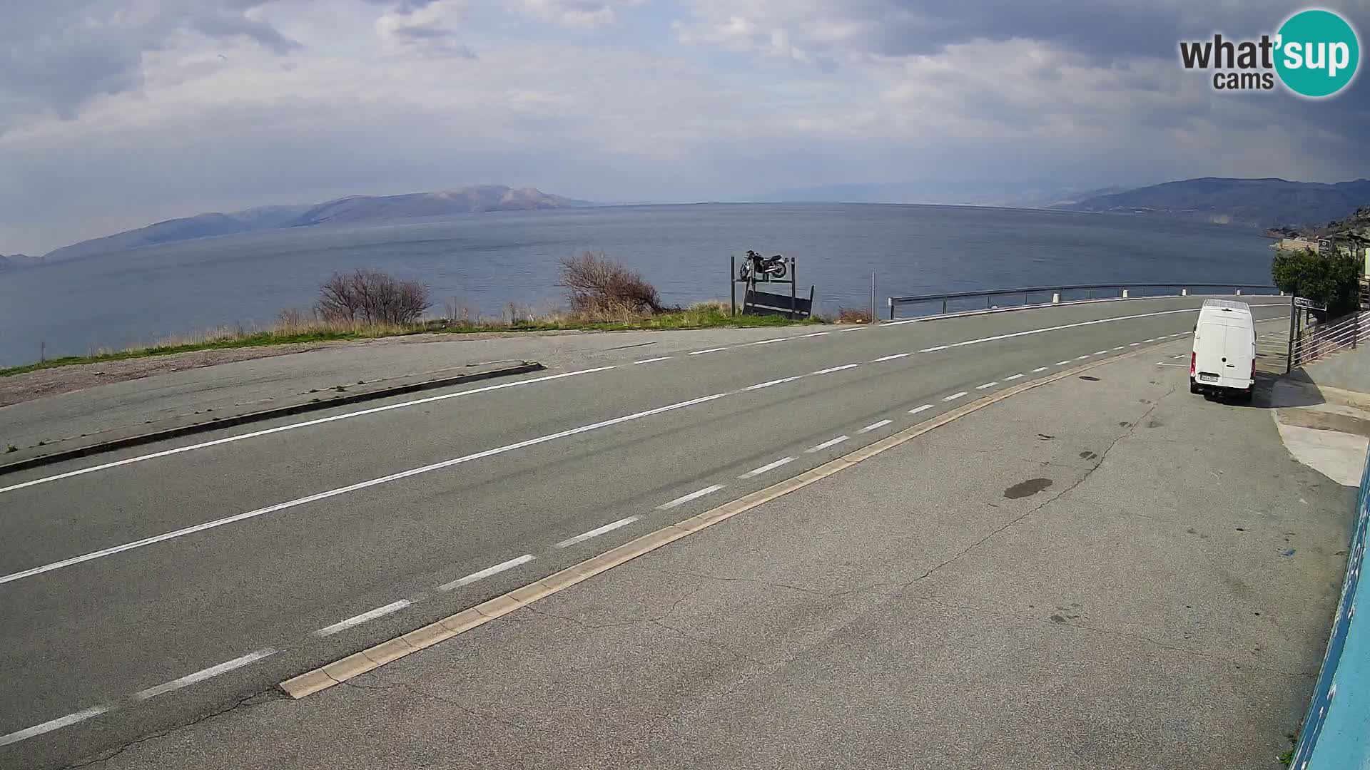 Webcam statale Adriatica D8 vicino SEGNA – Panorama su VEGLIA