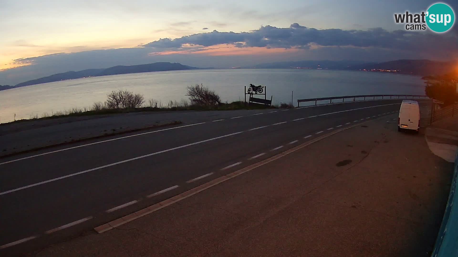 Webcam statale Adriatica D8 vicino SEGNA – Panorama su VEGLIA