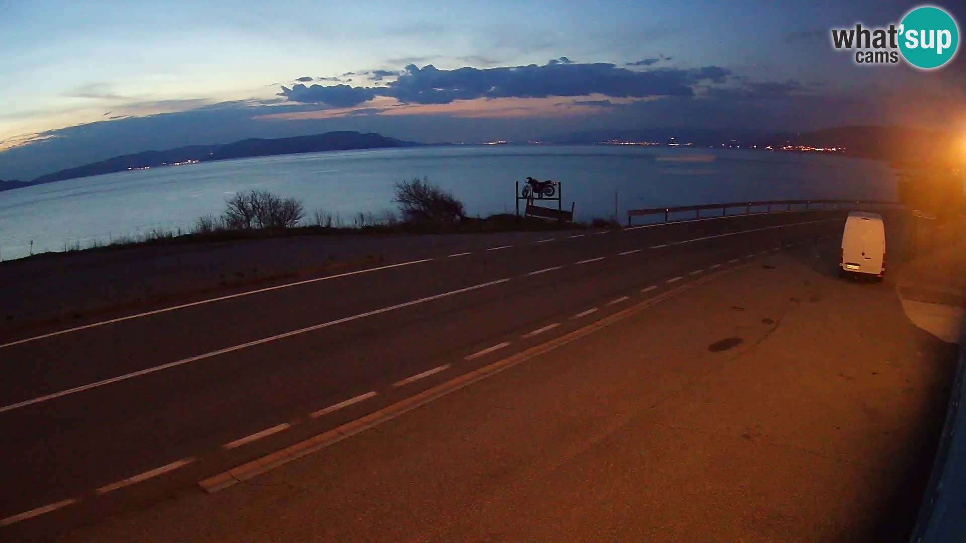 Webcam statale Adriatica D8 vicino SEGNA – Panorama su VEGLIA