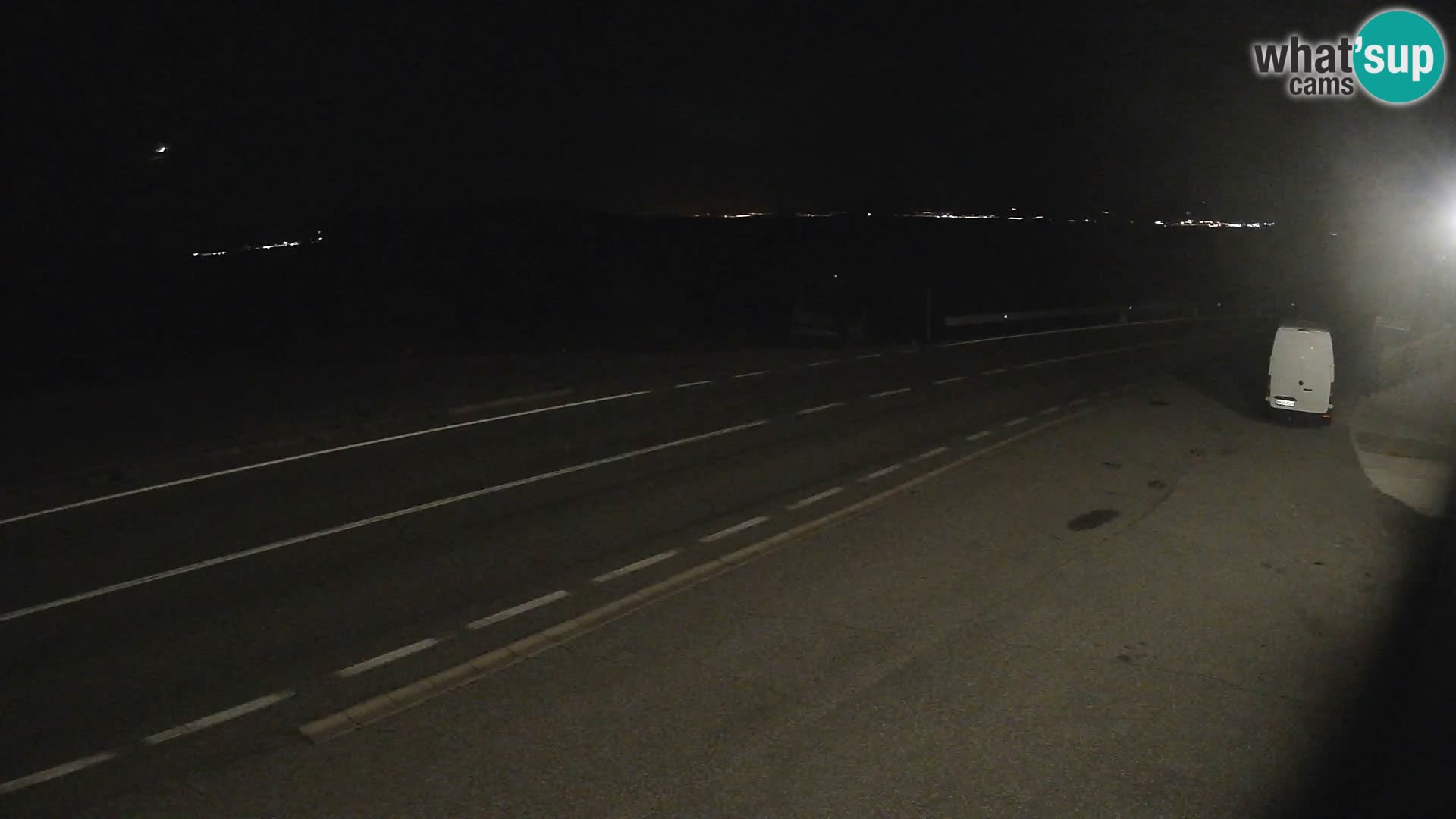 Webcam Adriatic highway D8 near SENJ – view to KRK island