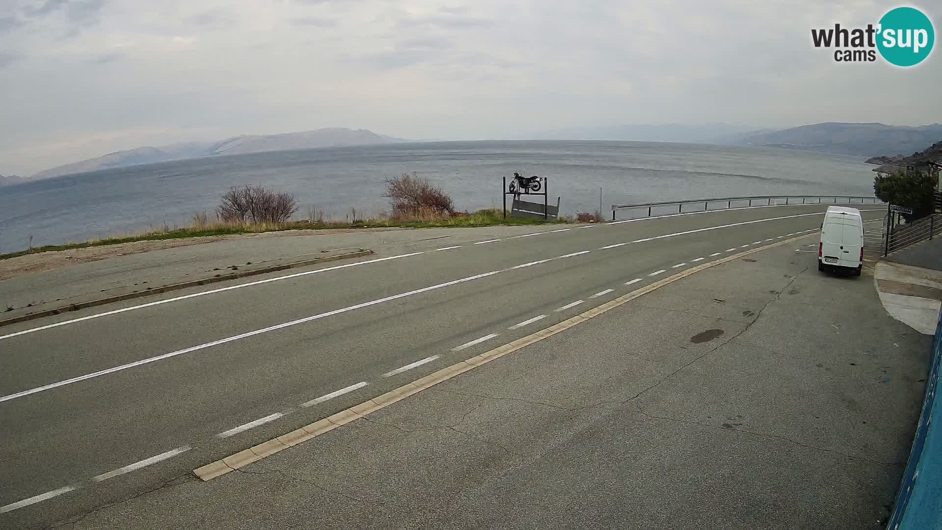 Webcam statale Adriatica D8 vicino SEGNA – Panorama su VEGLIA