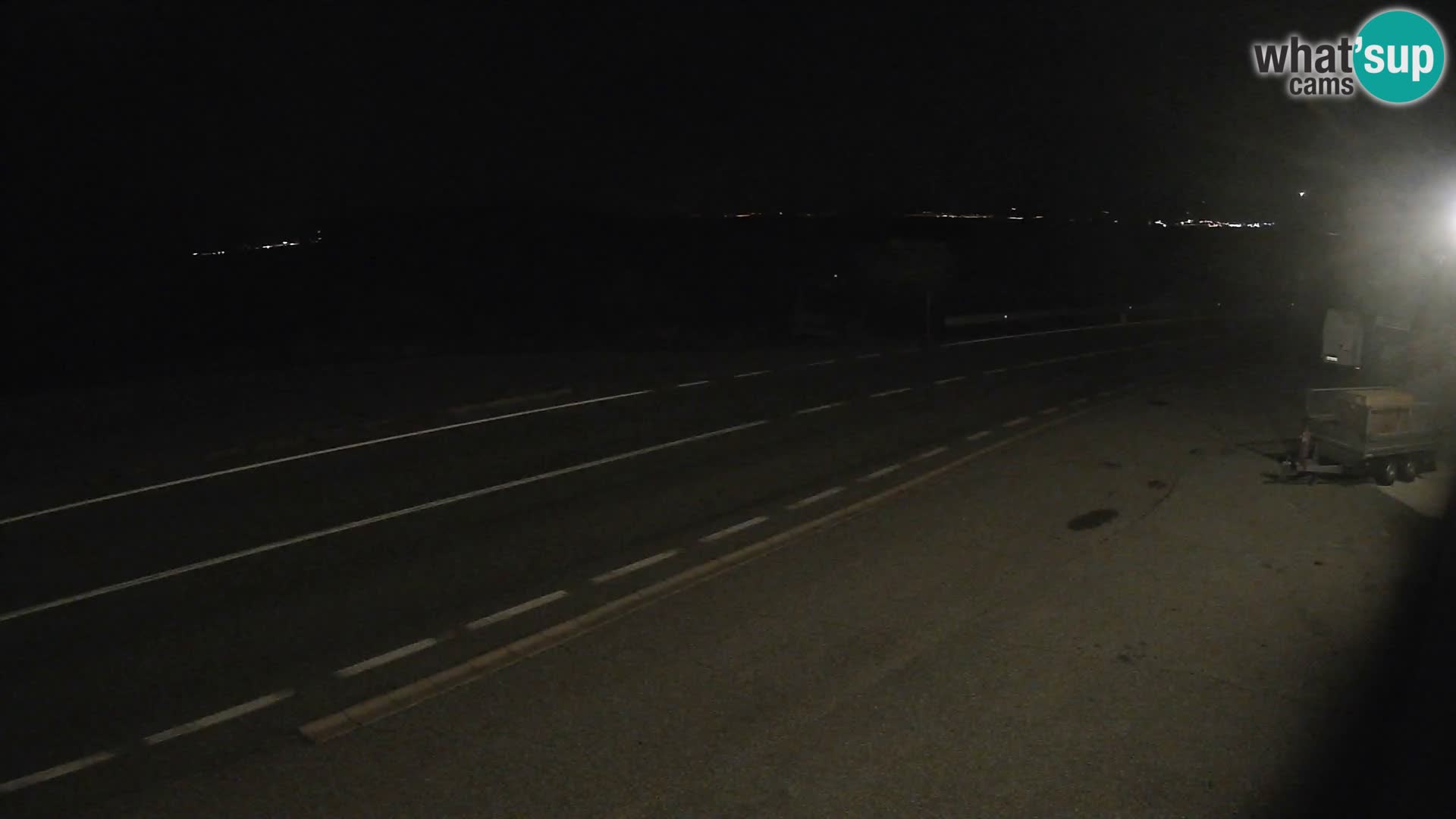 Webcam Adriatic highway D8 near SENJ – view to KRK island