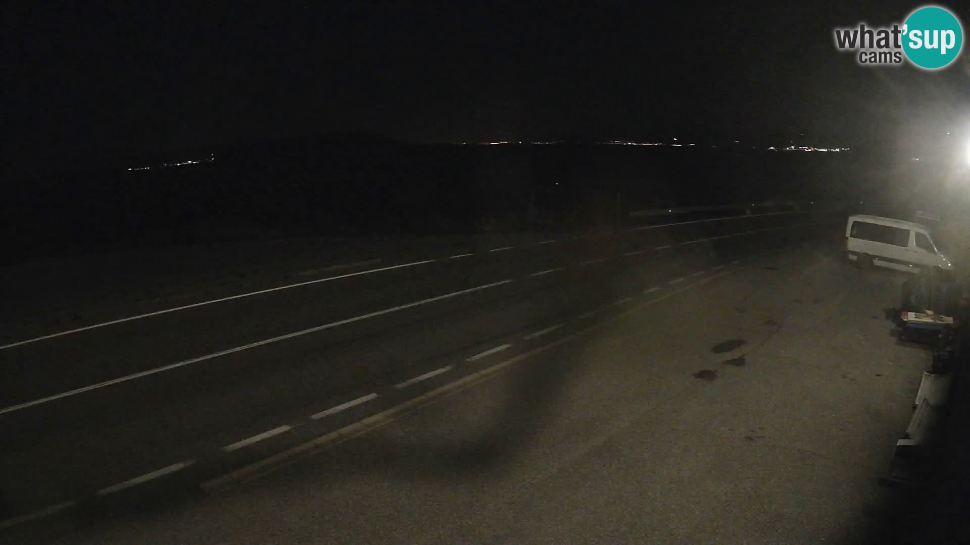 Webcam Adriatic highway D8 near SENJ – view to KRK island