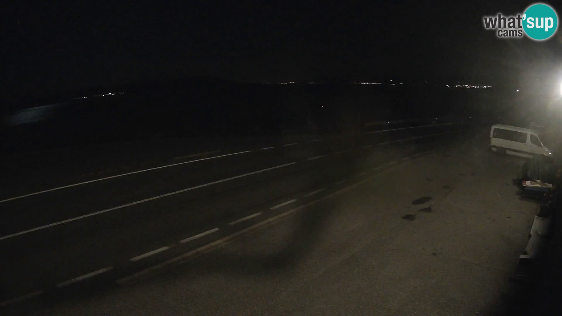 Webcam autopista adriática D8 cerca de SENJ – vista de la isla de KRK