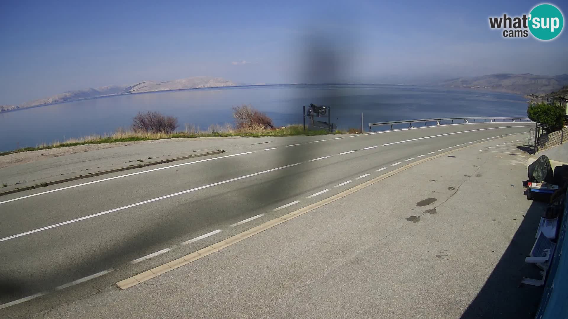 Webcam statale Adriatica D8 vicino SEGNA – Panorama su VEGLIA