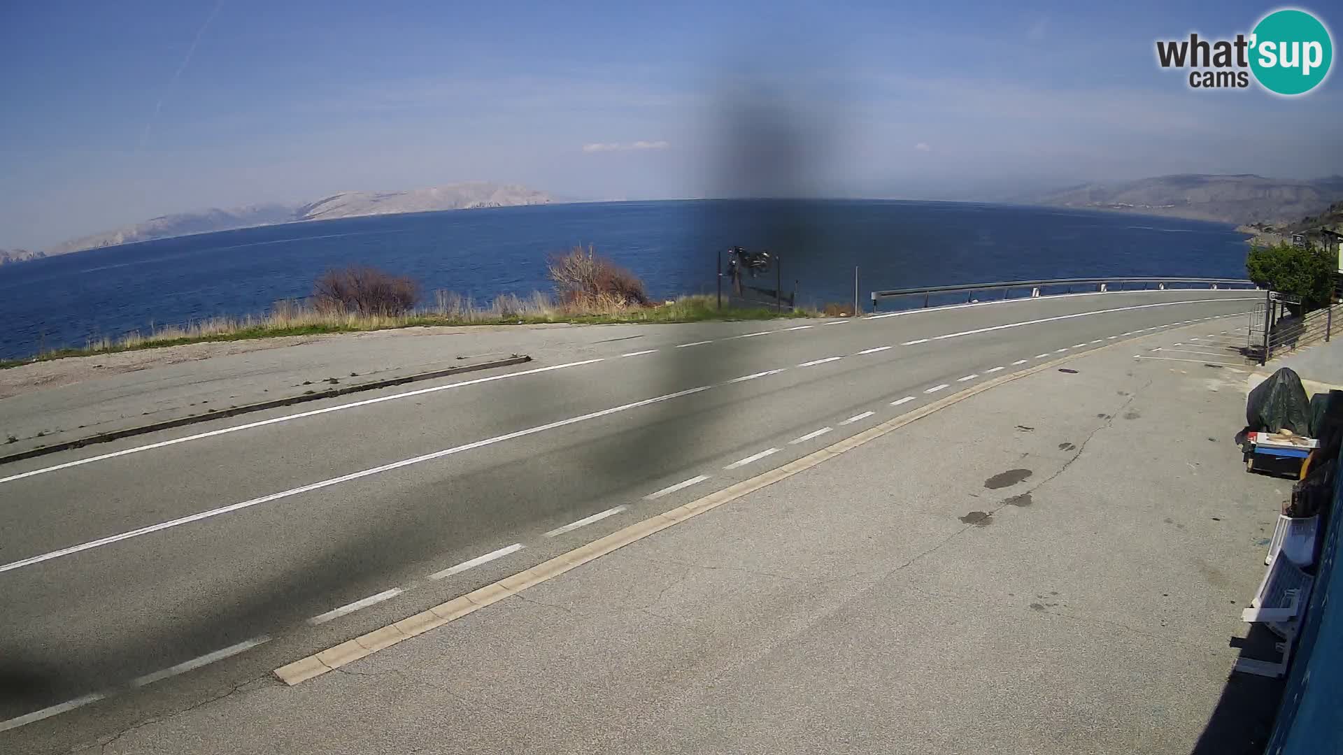 Webcam statale Adriatica D8 vicino SEGNA – Panorama su VEGLIA