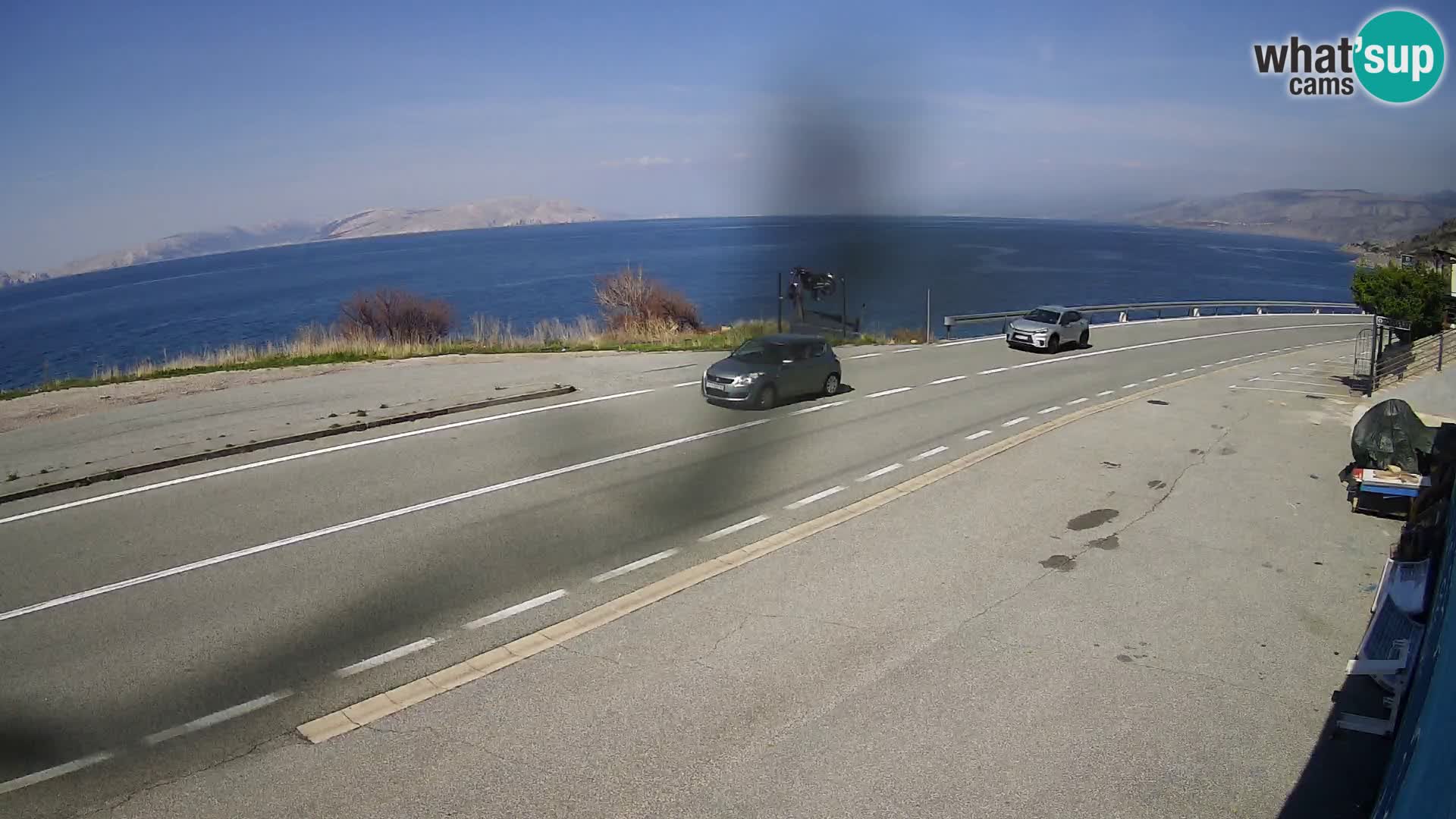 Webcam statale Adriatica D8 vicino SEGNA – Panorama su VEGLIA