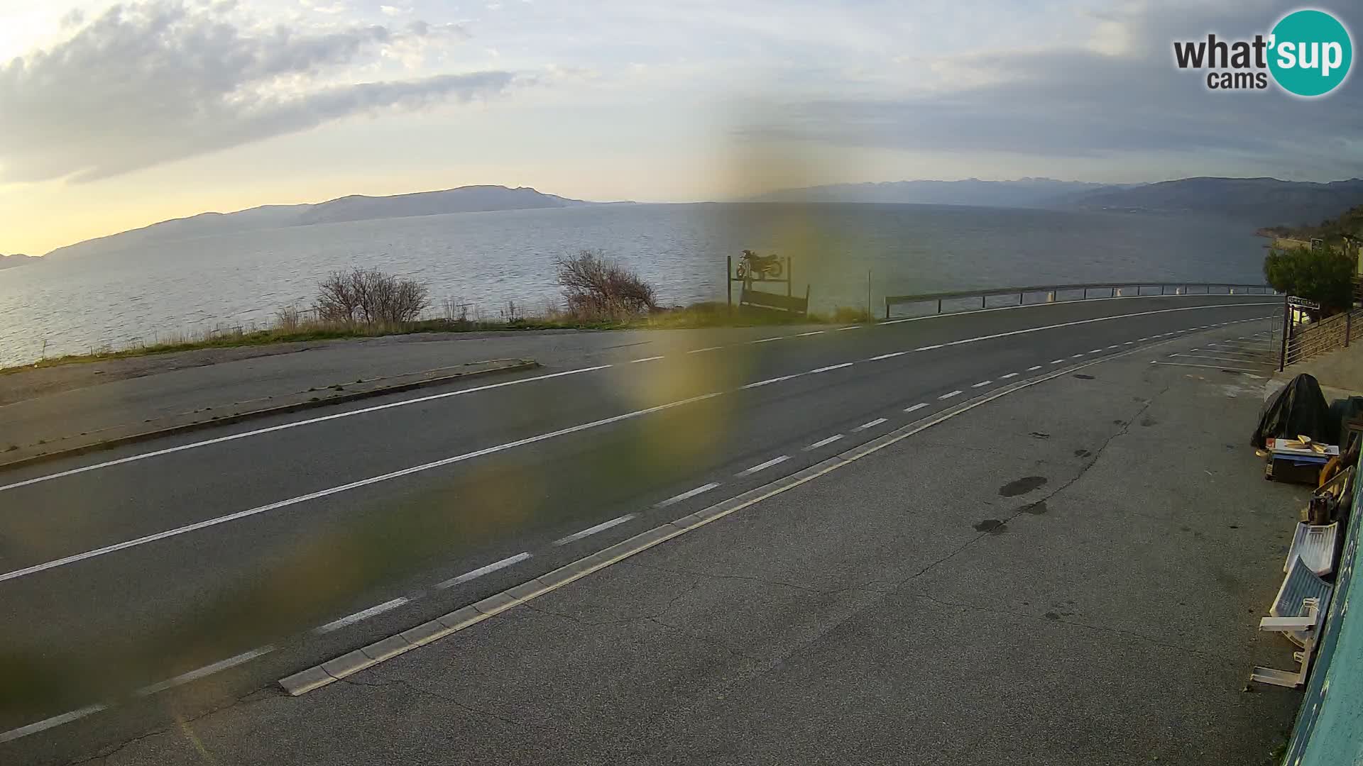 Webcam statale Adriatica D8 vicino SEGNA – Panorama su VEGLIA