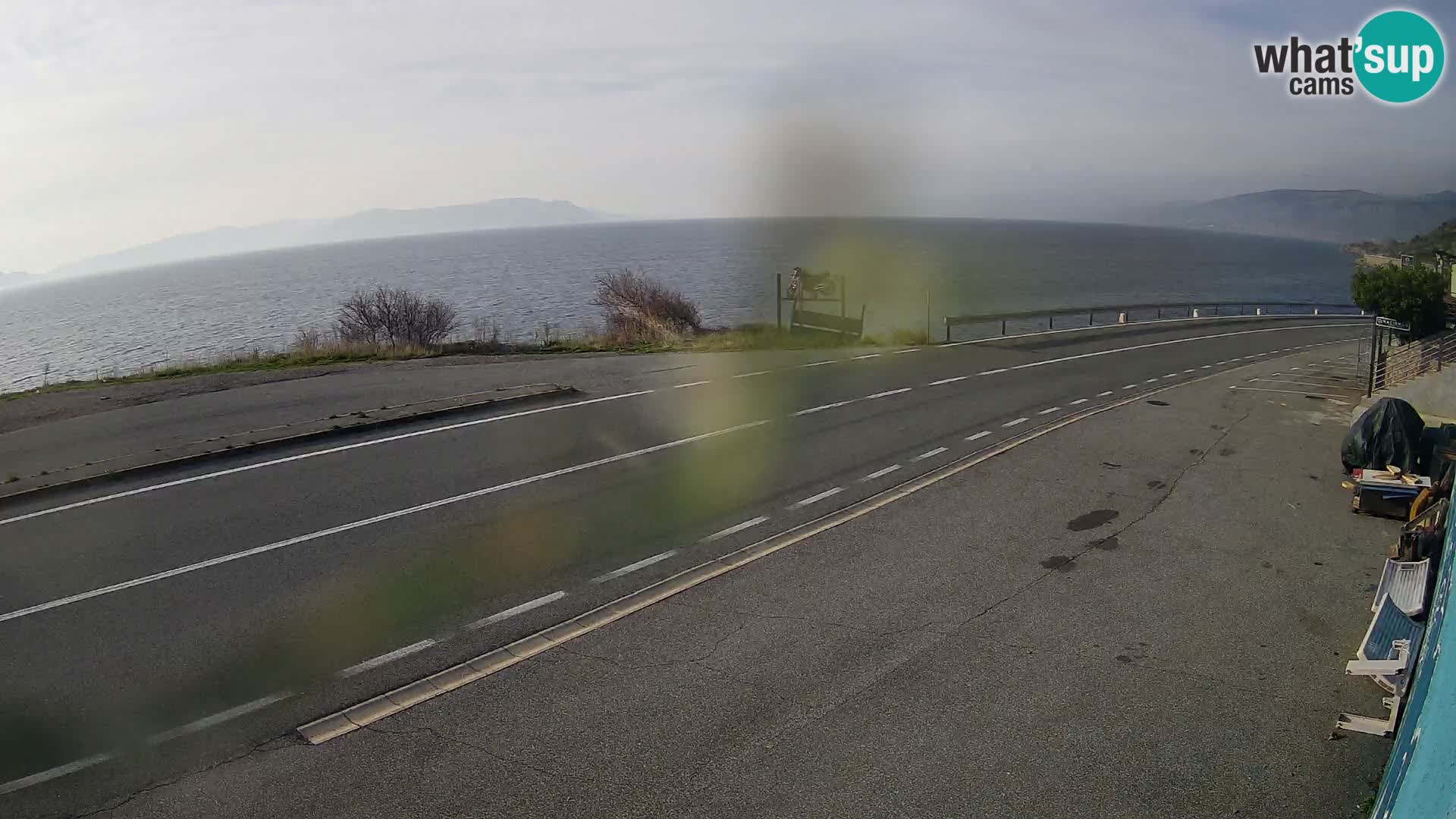 Webcam statale Adriatica D8 vicino SEGNA – Panorama su VEGLIA