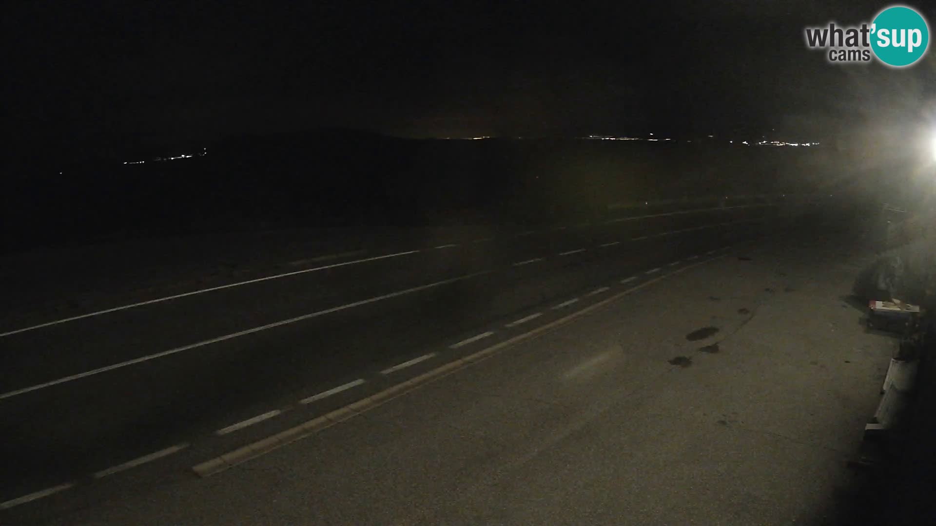 Webcam autoroute Adriatique D8 près de SENJ – vue sur l’île de KRK
