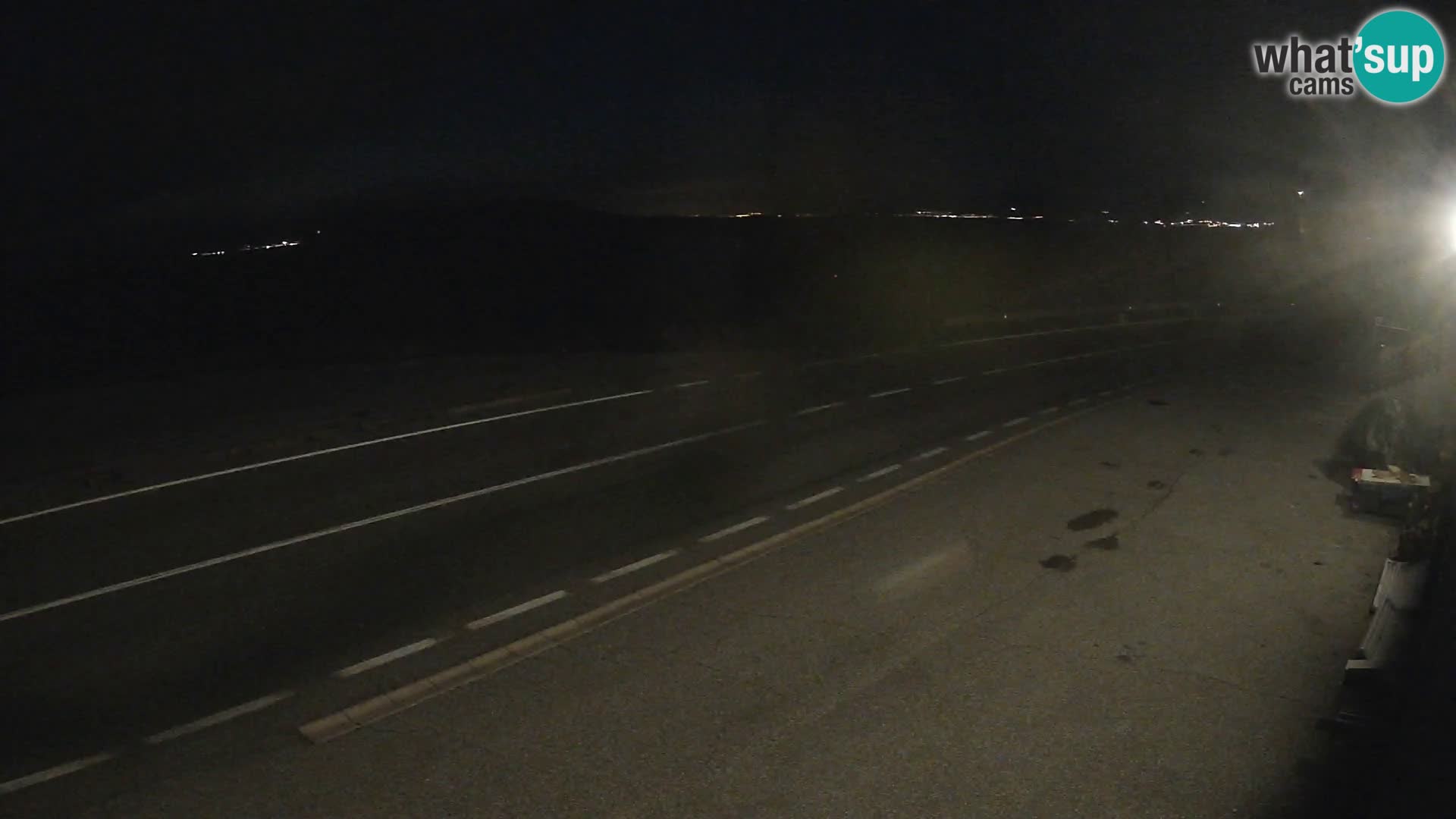 Webcam Adria-Autobahn D8 bei SENJ – Blick auf die Insel KRK