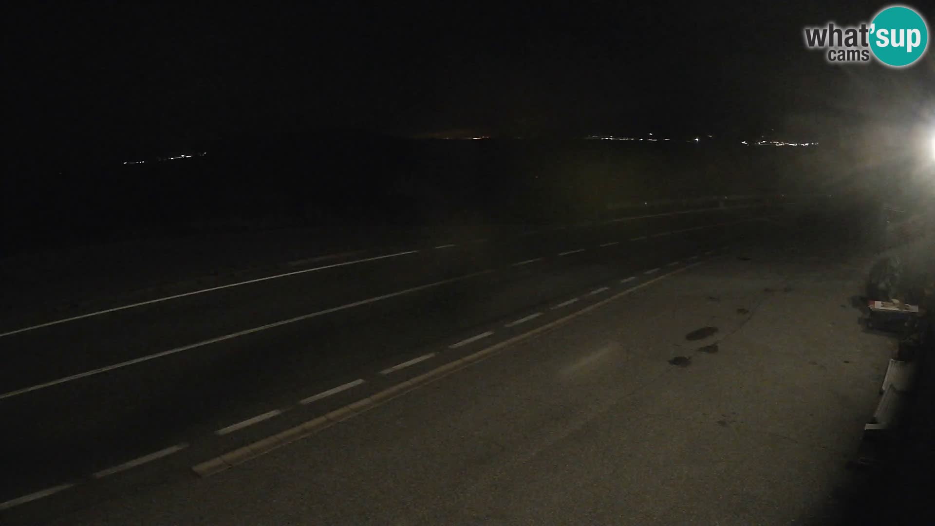 Webcam Adriatic highway D8 near SENJ – view to KRK island