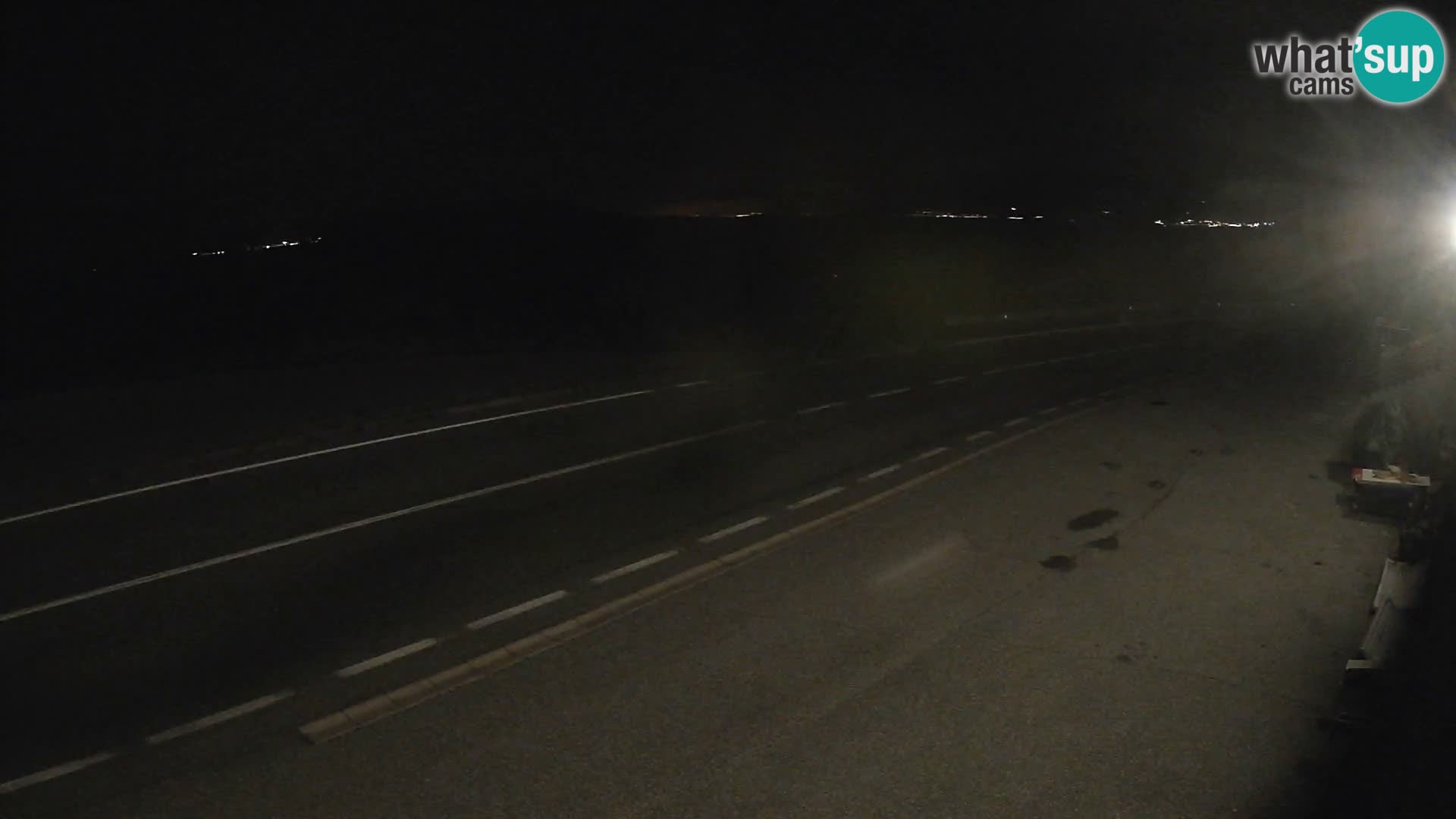 Webcam Adria-Autobahn D8 bei SENJ – Blick auf die Insel KRK