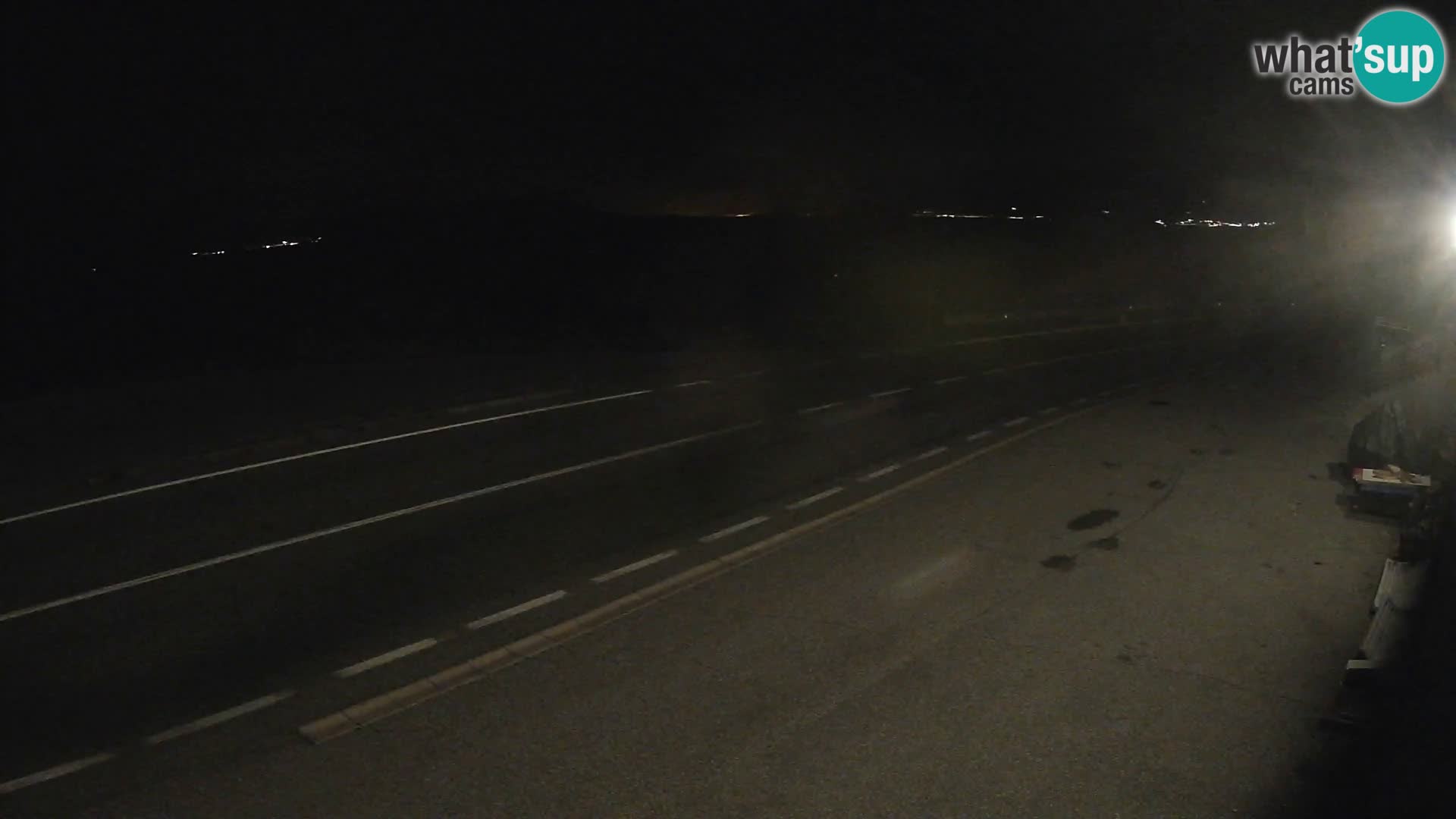 Webcam Adria-Autobahn D8 bei SENJ – Blick auf die Insel KRK