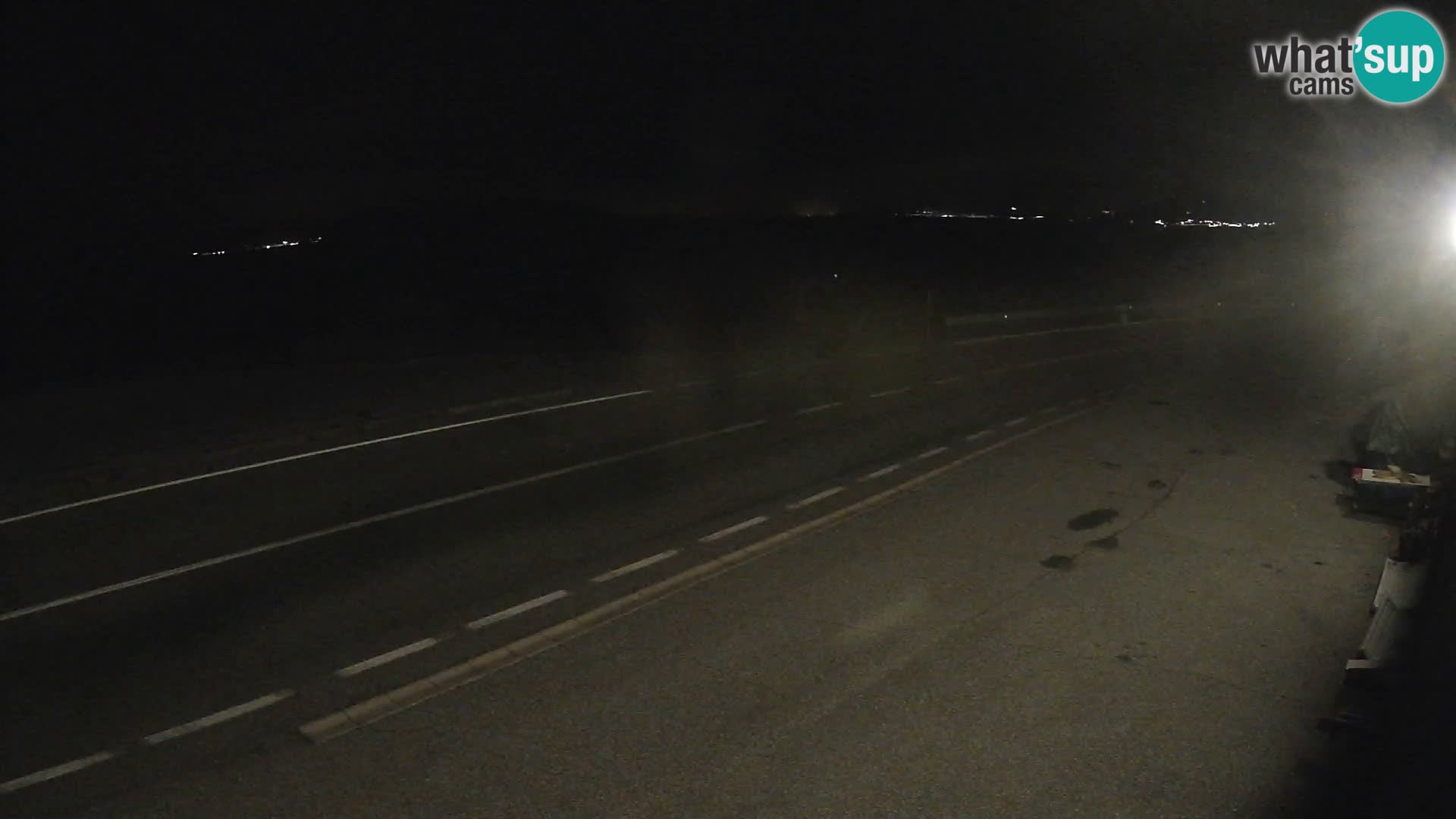 Webcam Adriatic highway D8 near SENJ – view to KRK island