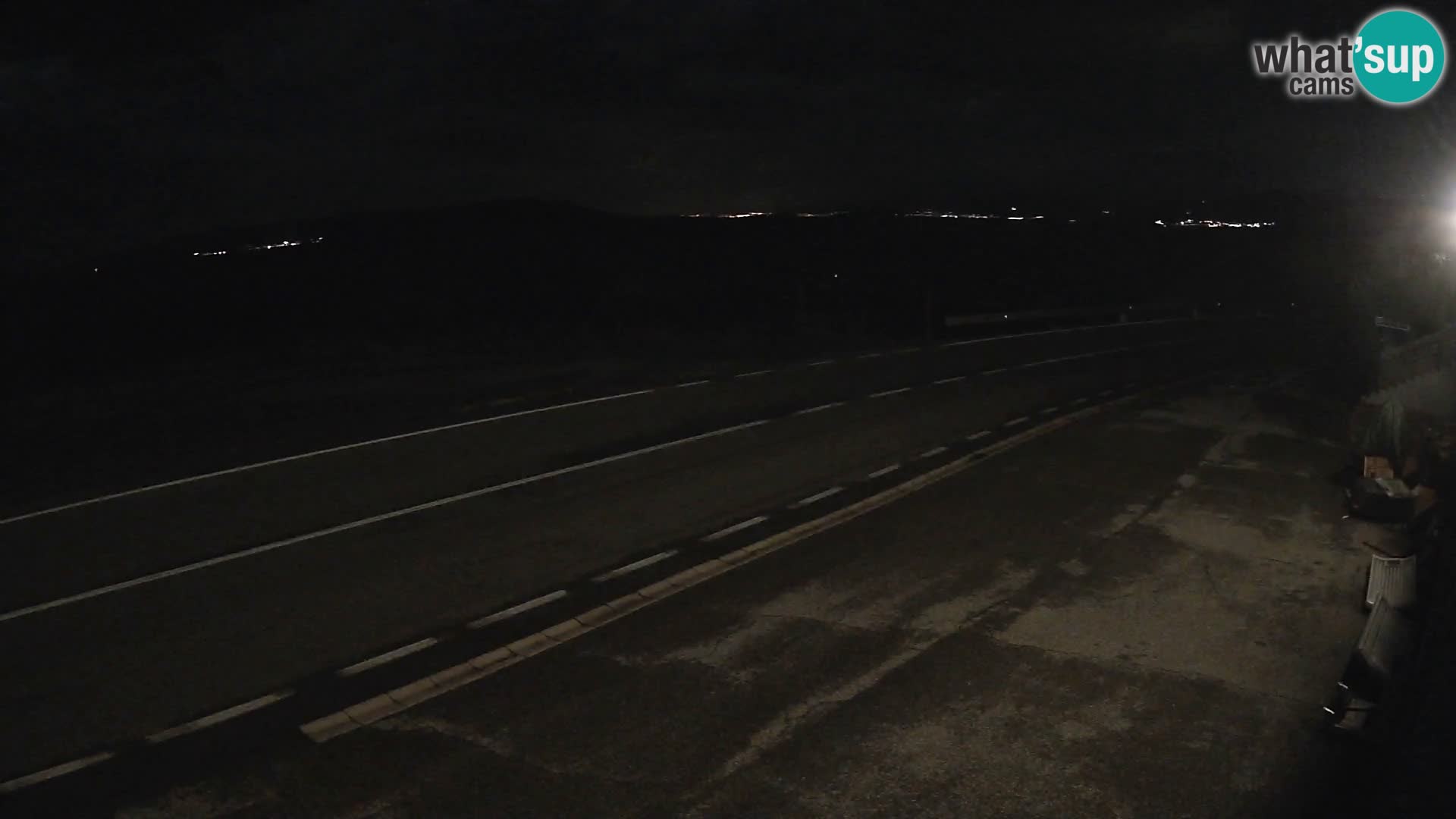 Webcam autoroute Adriatique D8 près de SENJ – vue sur l’île de KRK