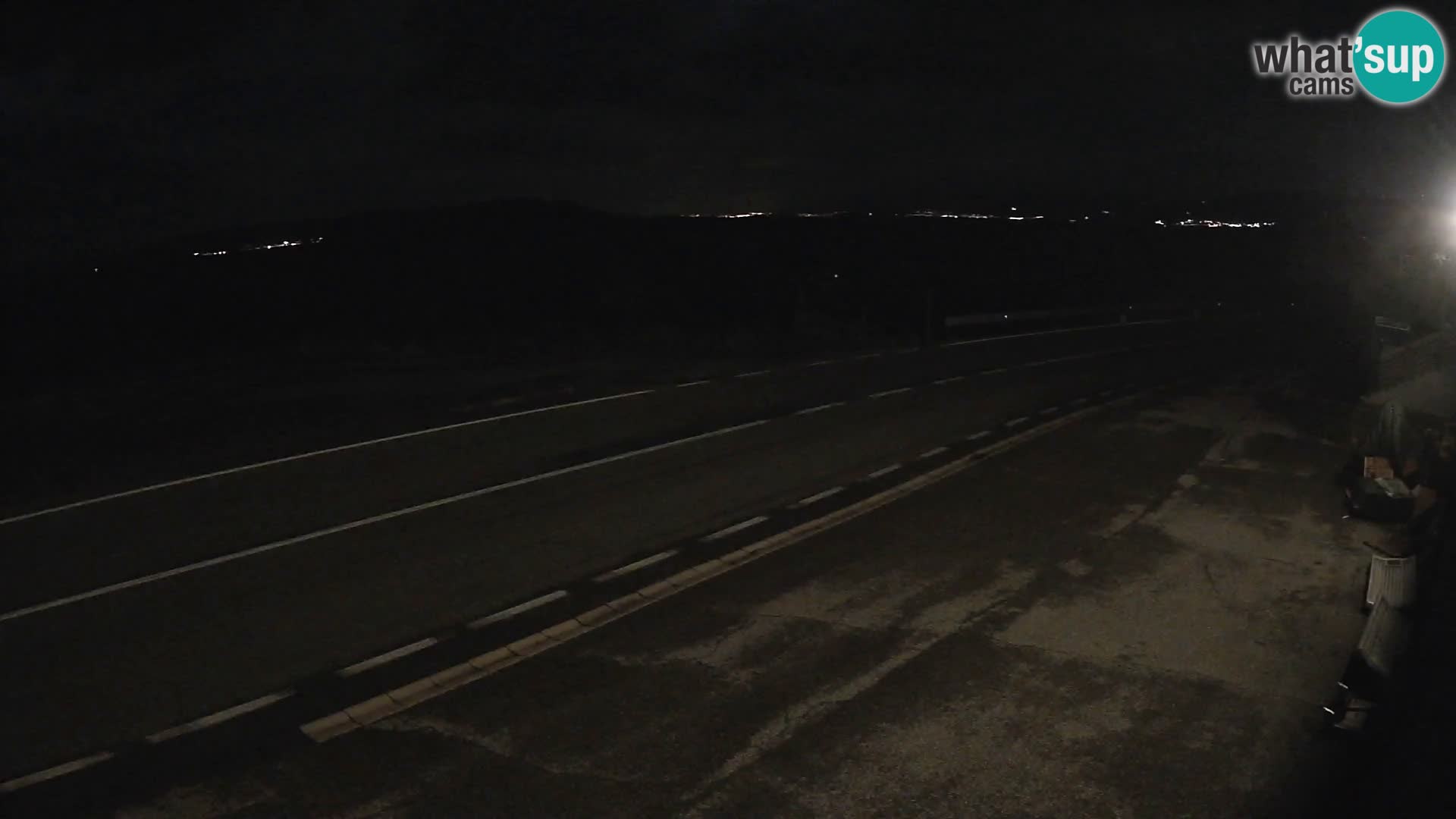 Webcam autoroute Adriatique D8 près de SENJ – vue sur l’île de KRK