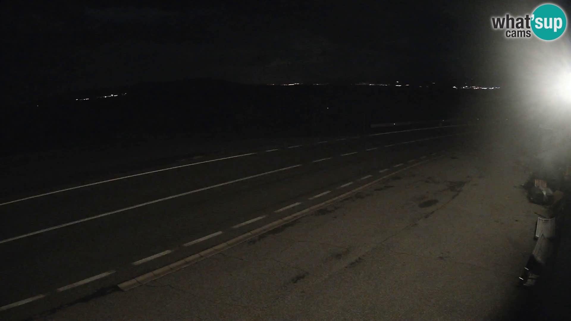Webcam autoroute Adriatique D8 près de SENJ – vue sur l’île de KRK