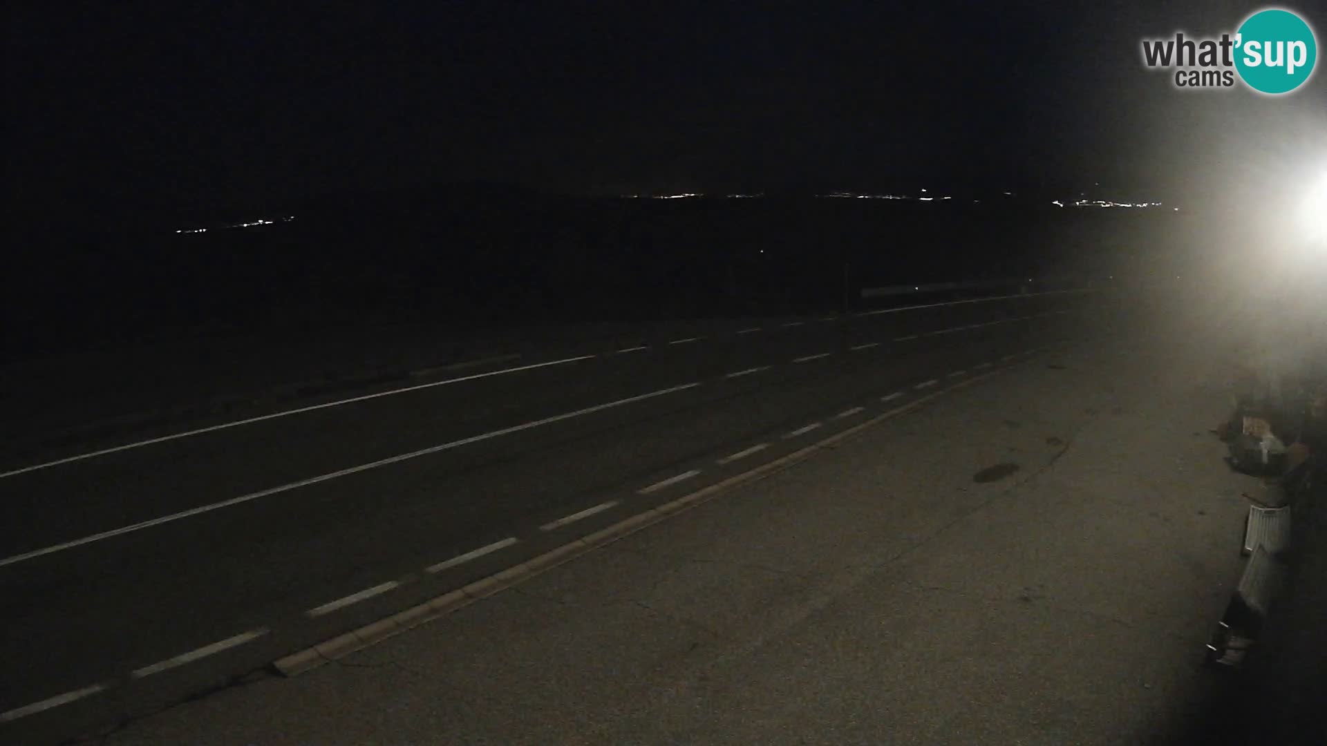 Webcam Adriatic highway D8 near SENJ – view to KRK island