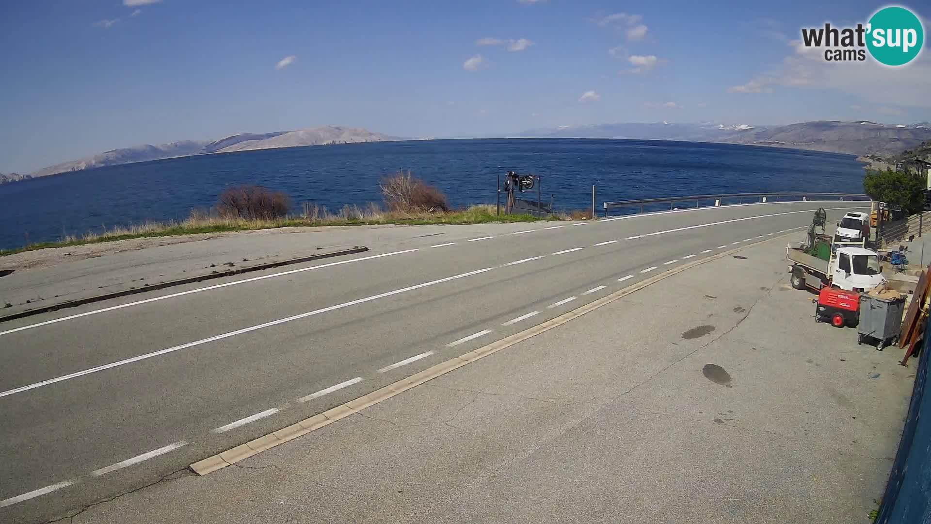 Web kamera Jadranska Magistrala kod SENJa – pogled na KRK